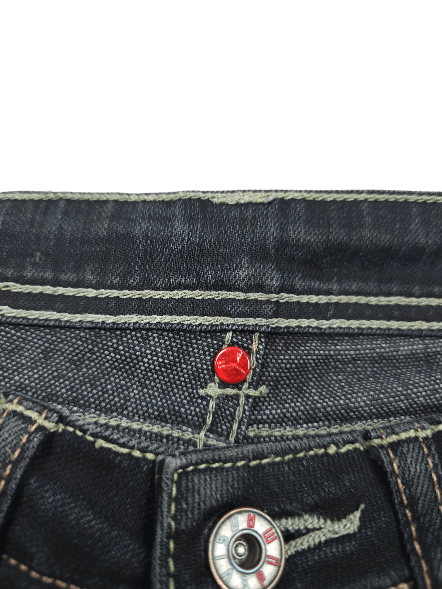 Evisu × Vintage 💎 26/32 Evisu X Puma Skinny Women's Denim Jeans Y2K Size 26" / US 2 / IT 38 - 12 Thumbnail