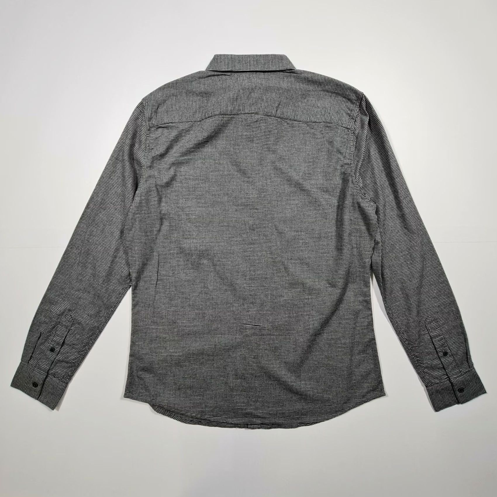 Vintage Linea Shirt Mens M Grey Puppy Tooth Long Sleeve Cotton Button Size US M / EU 48-50 / 2 - 6 Thumbnail