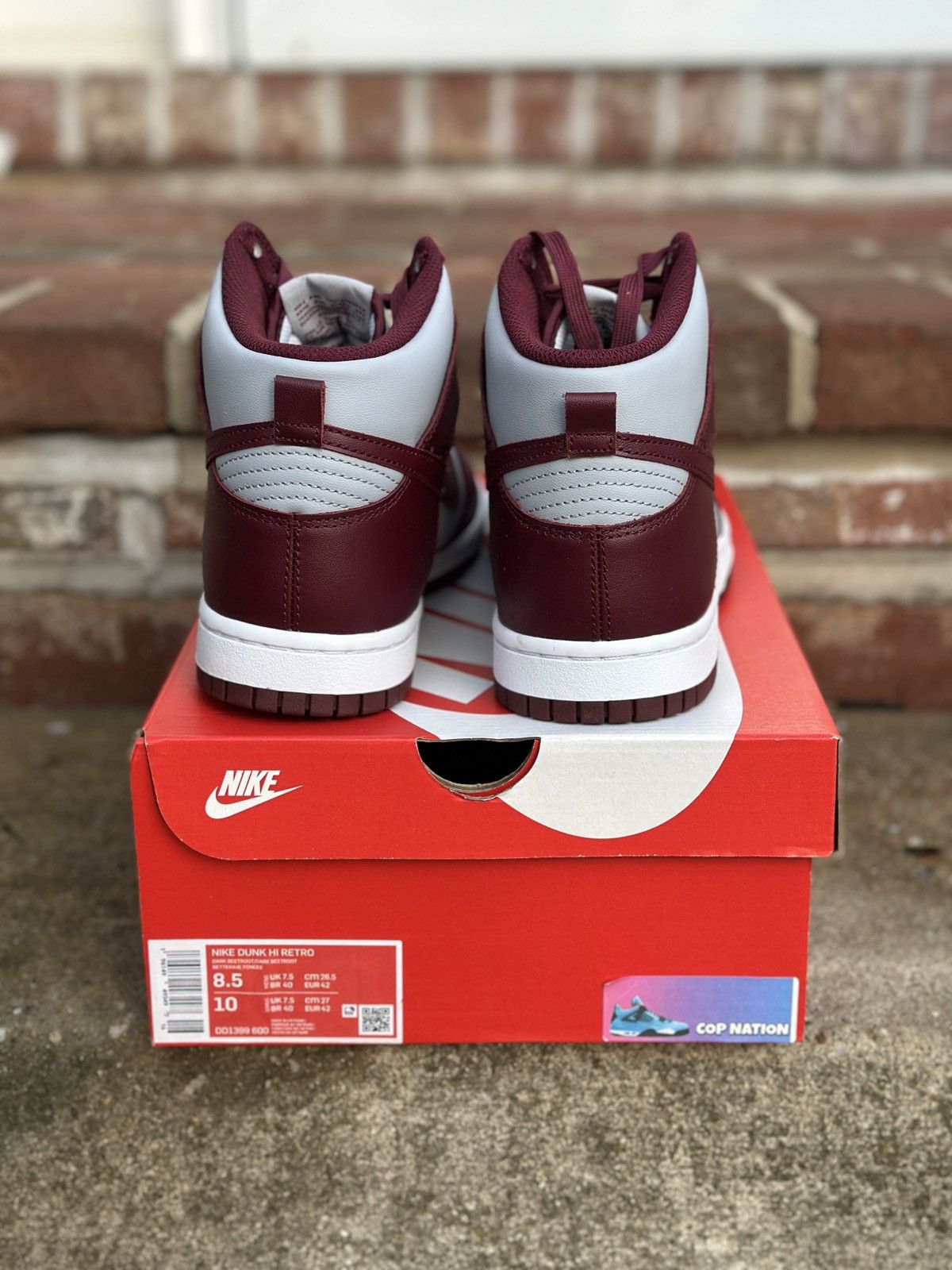 Nike Nike Dunk High Beetroot (8.5M) Size US 8.5 / EU 41-42 - 4 Thumbnail