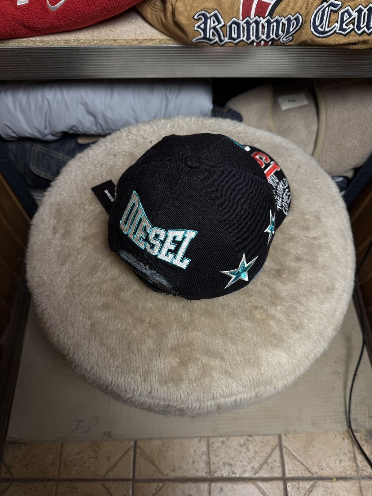 Diesel NWT!!! Diesel Only The Brave Multilogo Double Cap Size ONE SIZE - 4 Thumbnail