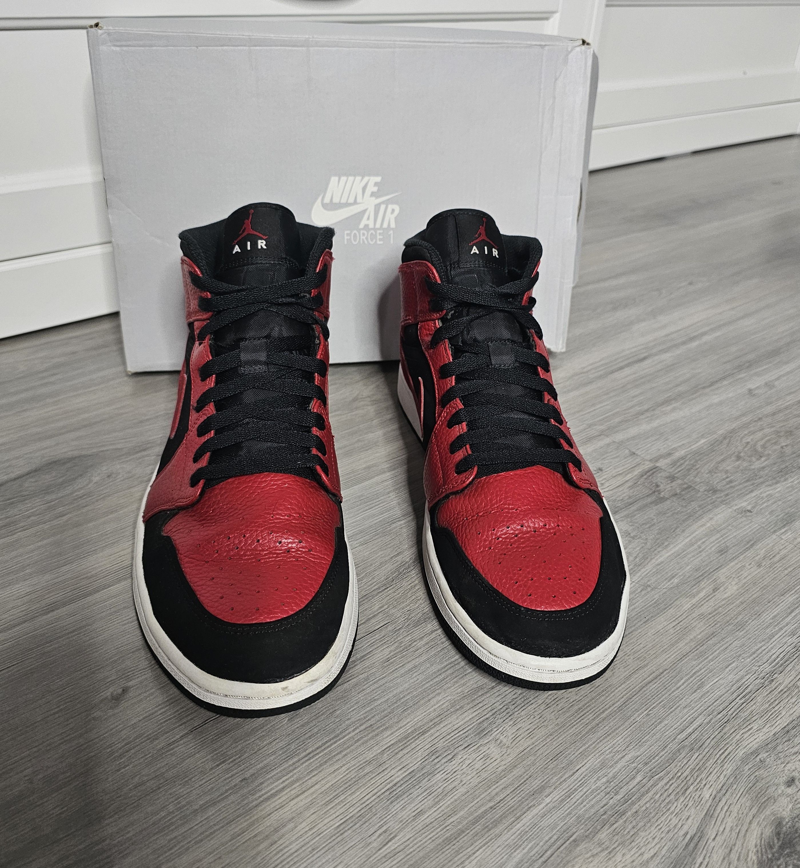 Jordan Brand × Nike Nike Air Jordan Mid YS Red shoes, size 46, insole 30cm Size US 13 / EU 46 - 5 Thumbnail