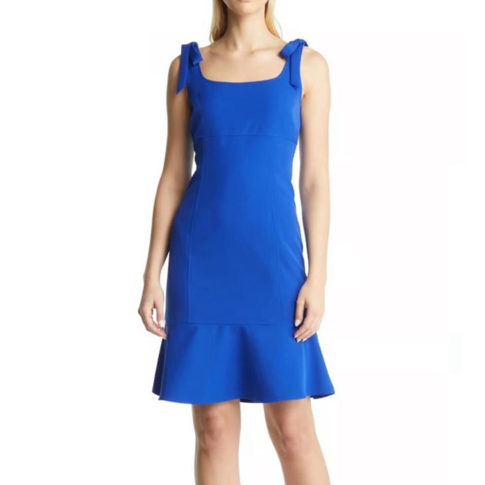 Designer Julia Jordan l NWT Tie Ruffle Hem Dress Size 16 Size XXL / US 16-18 / IT 52-54 - 10 Thumbnail