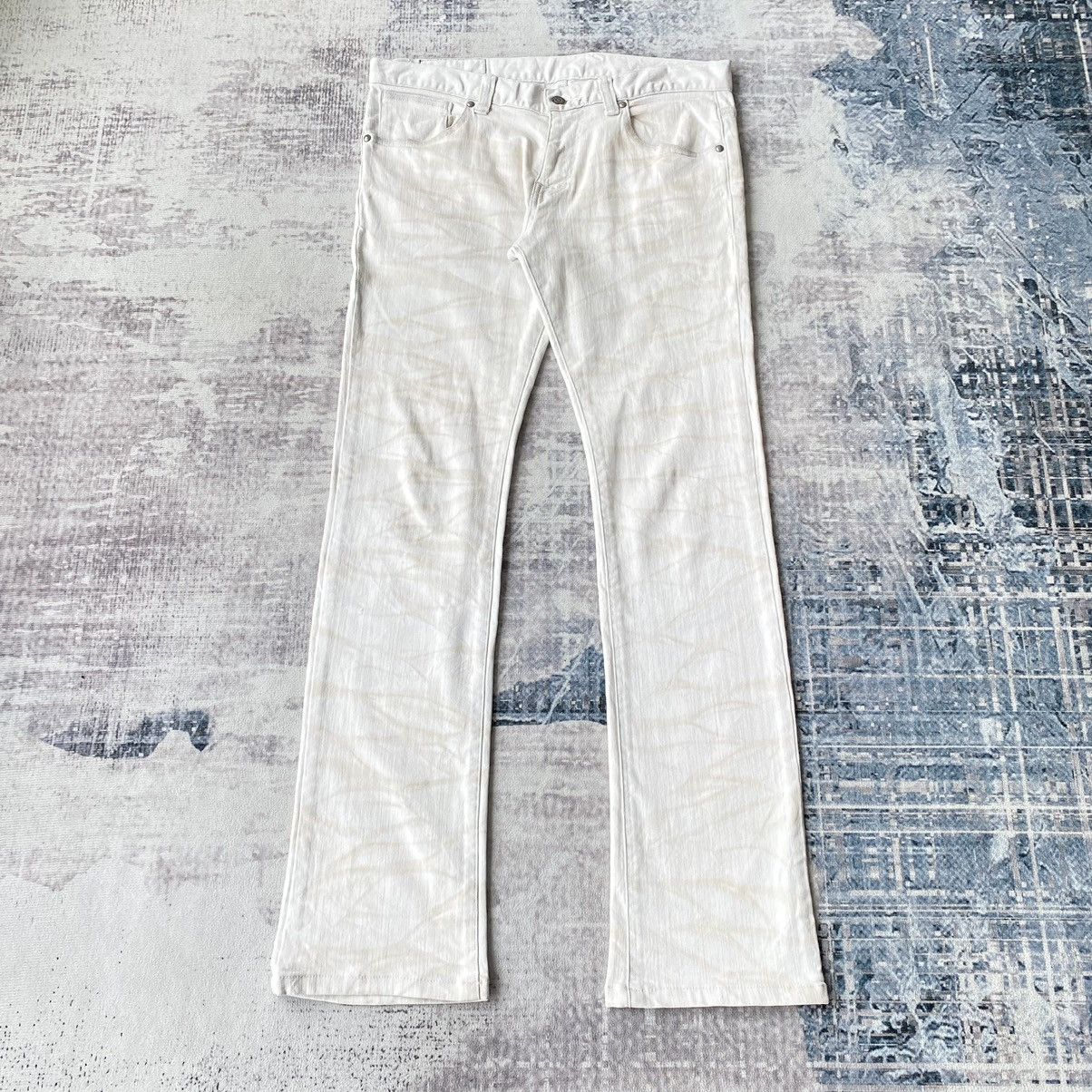 Tornado Mart White Stone Wash Jeans