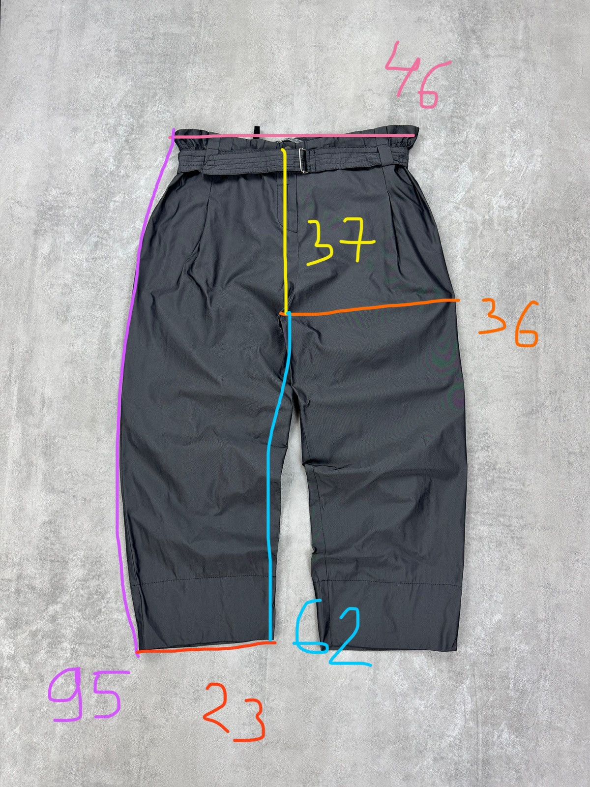 Japanese Brand Cora kemperman Pants Belted Japanese Trousers Womens Size L Size 29" - 9 Thumbnail