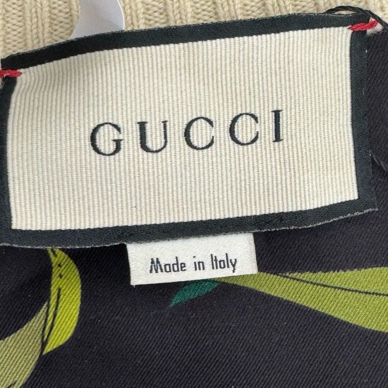 Gucci Gucci Silk flower gold thread old flower full print wool c Size M / US 6-8 / IT 42-44 - 2 Thumbnail