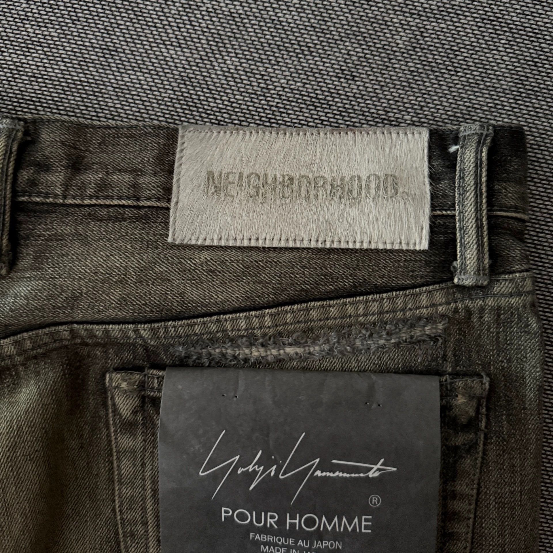 Neighborhood Neighborhood✖️Yohji 23AW Black DP-Basic Jeans XL Size US 36 / EU 52 - 4 Thumbnail