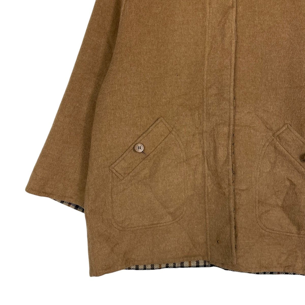 DAKS × Japanese Brand × Vintage 💥90s DAKS LONDON REVERSIBLE BUTTON WOOL JACKET Size US L / EU 52-54 / 3 - 4 Thumbnail