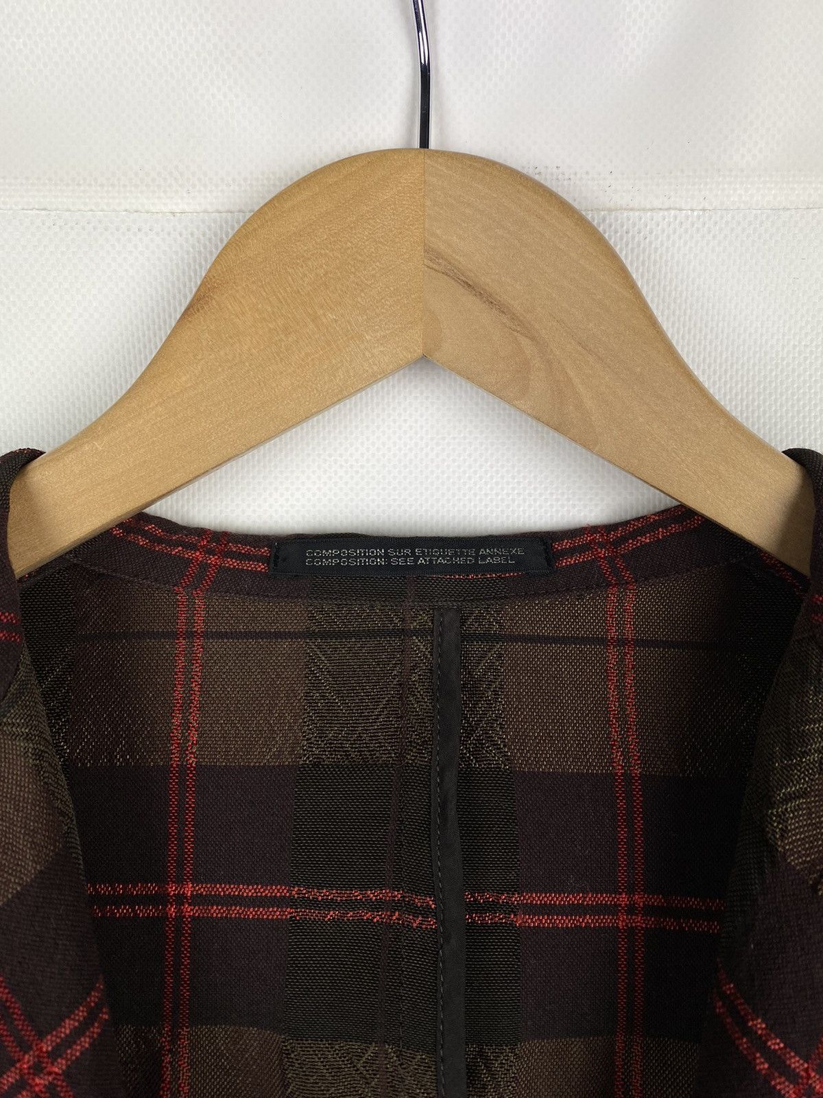 Yohji Yamamoto Rare Y’s Yohji Yamamoto checked Japanese blazer jacket Size L / US 10 / IT 46 - 8 Thumbnail
