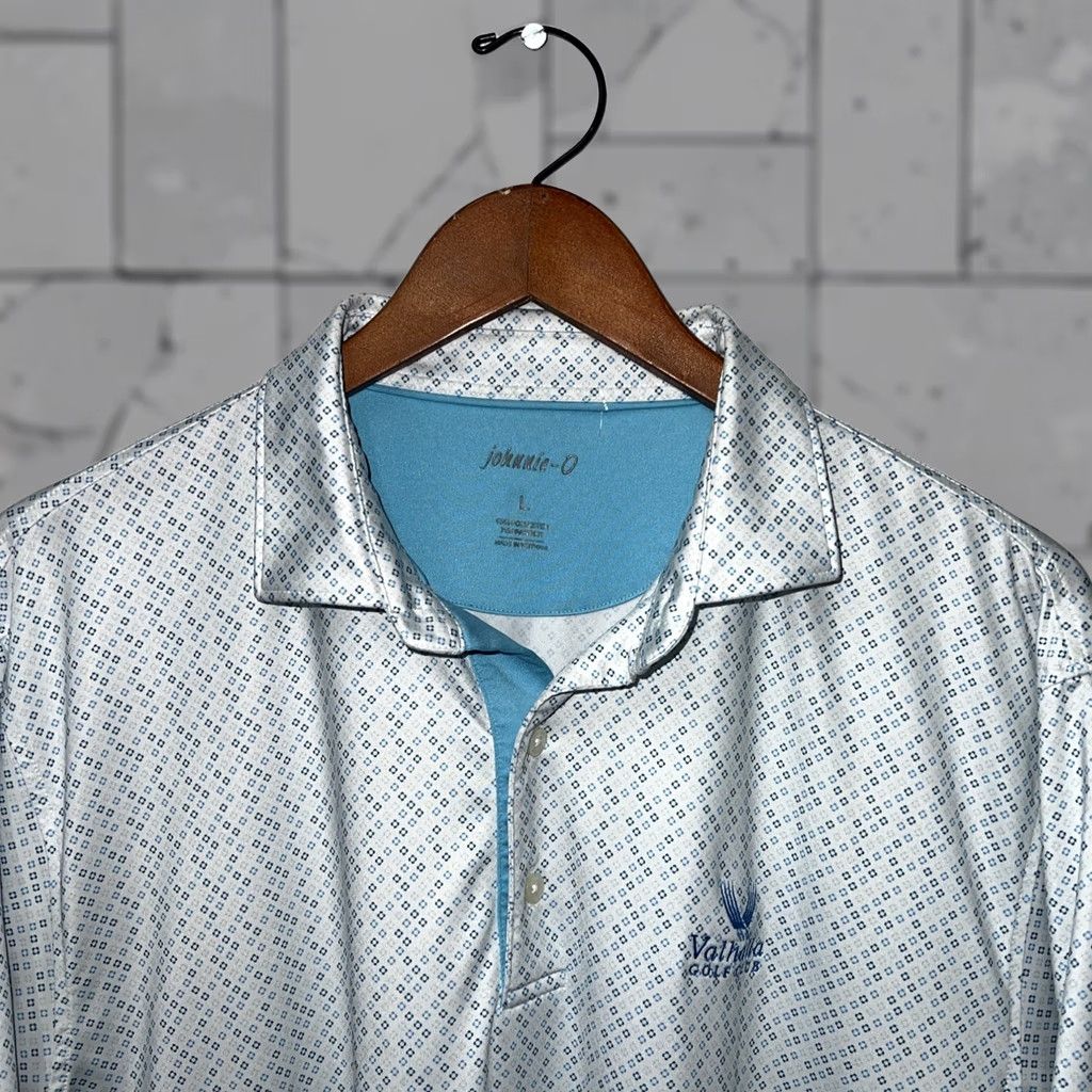 johnnie-O Johnnie O Polo Shirt Mens Size L Blue White Size US L / EU 52-54 / 3 - 1 Thumbnail