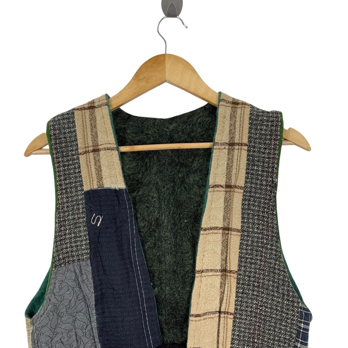 Vintage Vintage JAPAN HANDMADE UPCYCLED Patchwork Reversible Vest Size US S / EU 44-46 / 1 - 5 Thumbnail