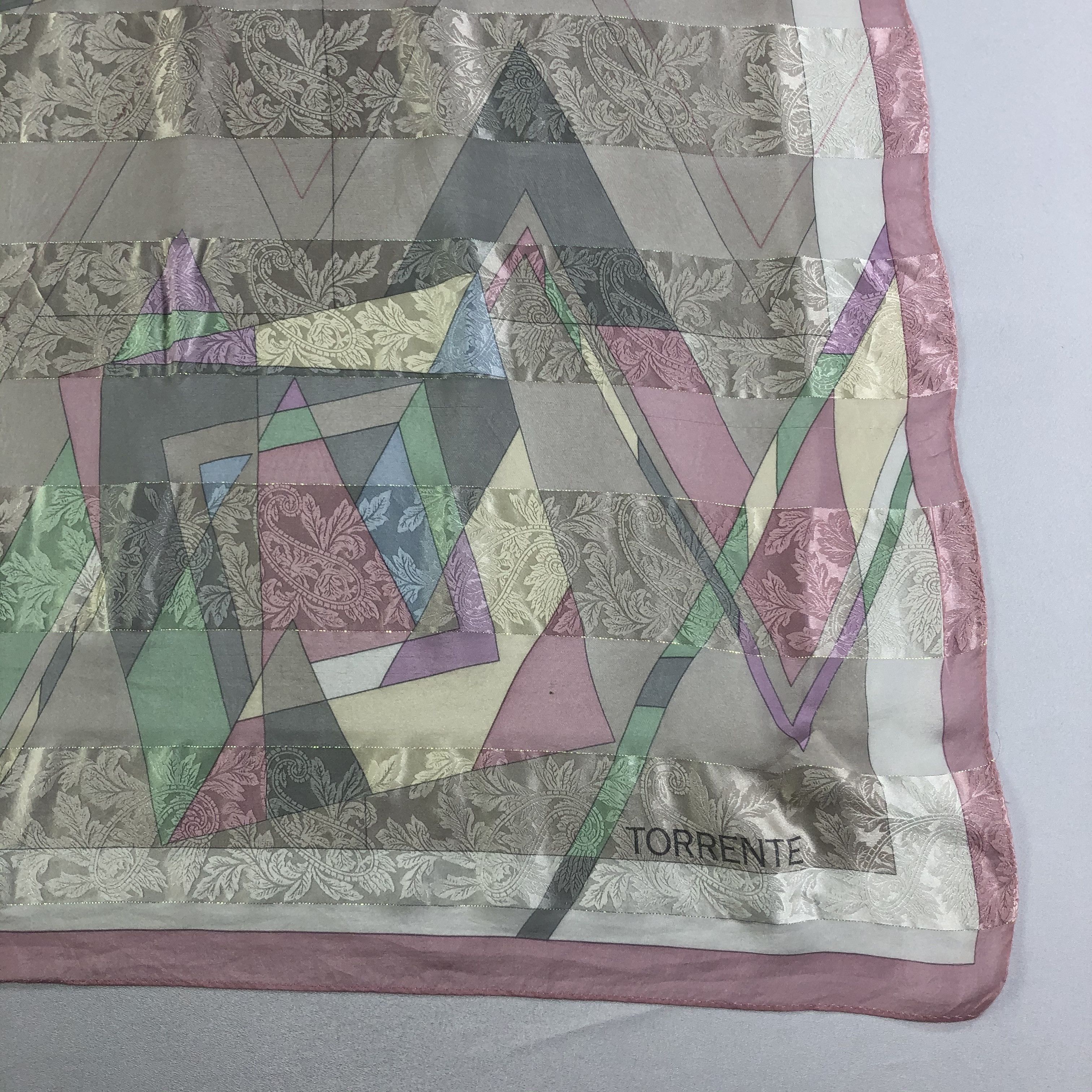 Vintage Vintage Torrente Silk Scarf Size ONE SIZE - 4 Thumbnail