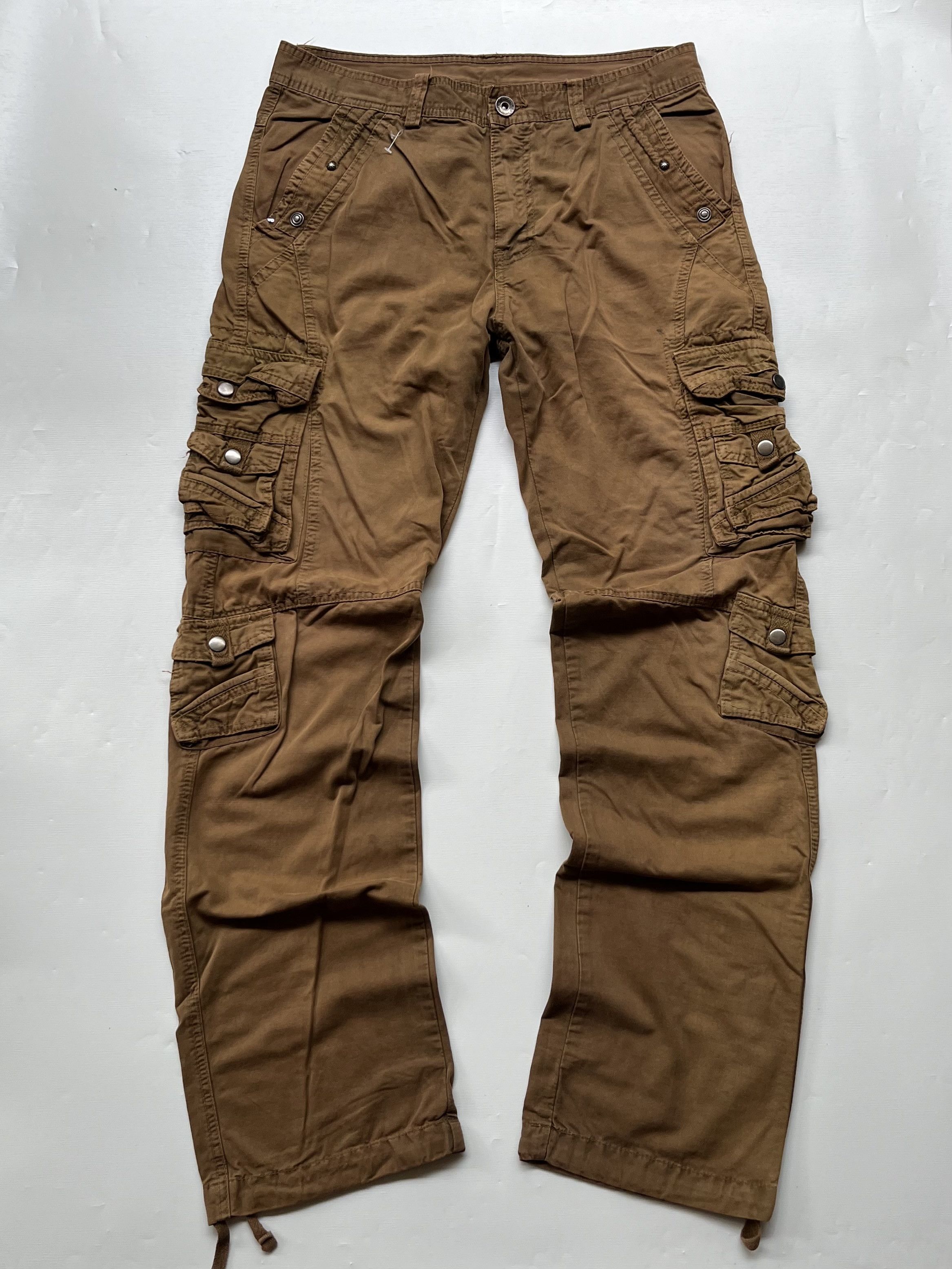 image of Vintage Travis Scott Sunfaded Multipocket Cargo Pants, Men's (Size 34)