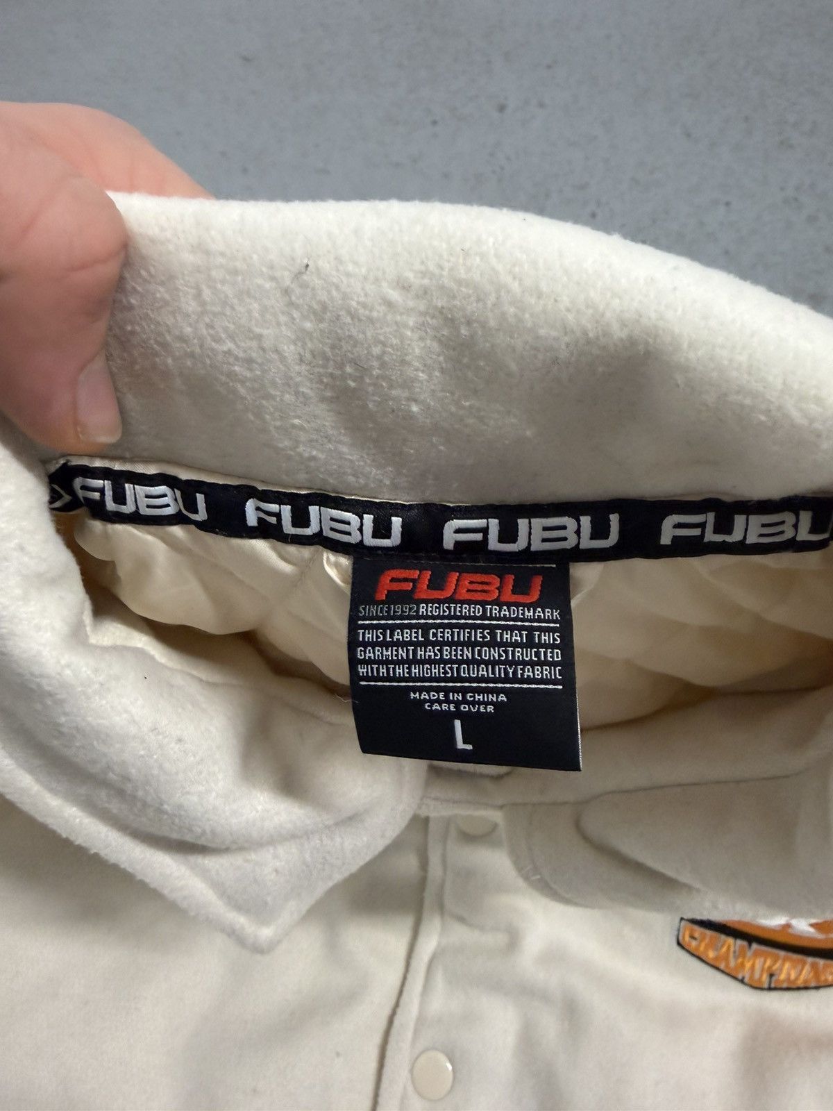 Fubu Vintage Fubu For Us By Us Baxk Embroidered Logo Bomber Size US L / EU 52-54 / 3 - 9 Thumbnail