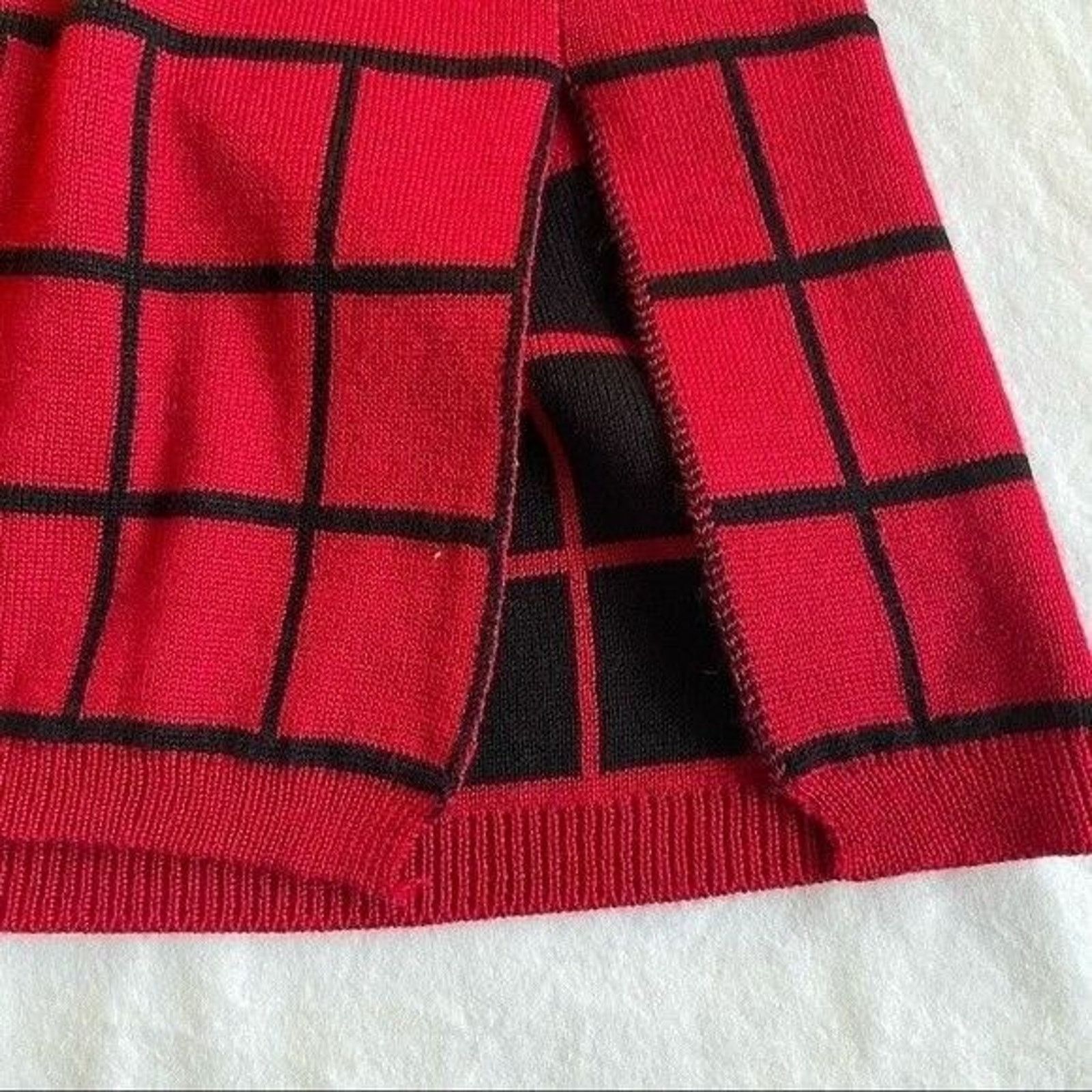Other Lety & Me Women's Sweater Simple Basic Red Black Size XL Size XL / US 12-14 / IT 48-50 - 4 Thumbnail