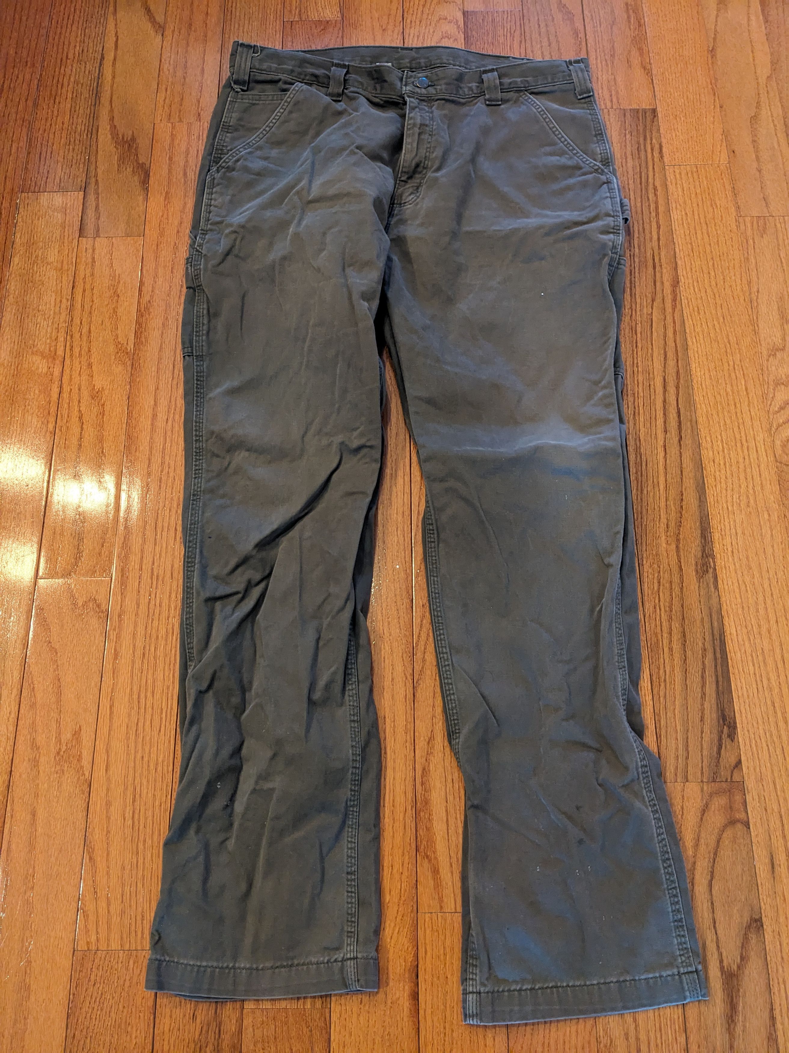 Carhartt × Vintage Vintage Carhartt B324-DFE 38 x 34 Relaxed Fit Green Pants Size US 38 / EU 54 - 5 Thumbnail