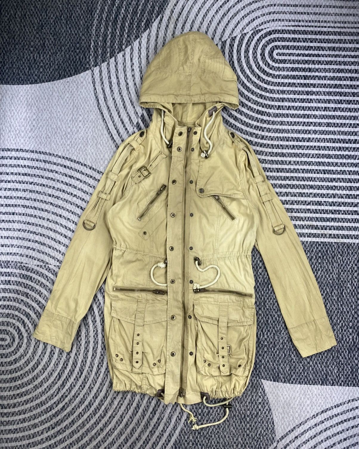 Le Grande Bleu (L.G.B.) Heaven & Earth Multipocket Bondage Parka Jacket Size US S / EU 44-46 / 1 - 5 Thumbnail
