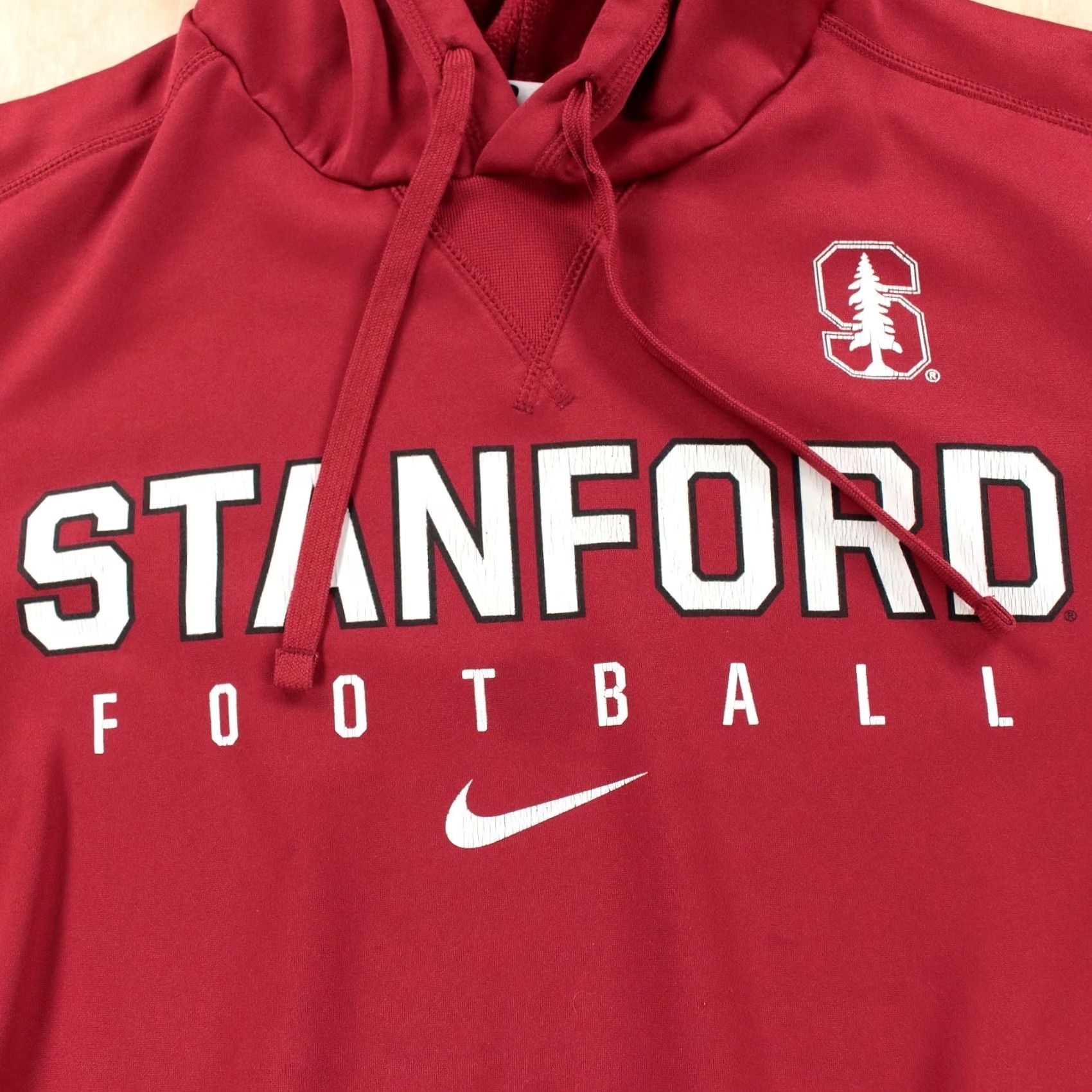 Nike User: Original Title: NIKE therma fit Stanford Football hoodie sweatshirt LARGE check vtg 00s y2k Size US L / EU 52-54 / 3 - 3 Thumbnail