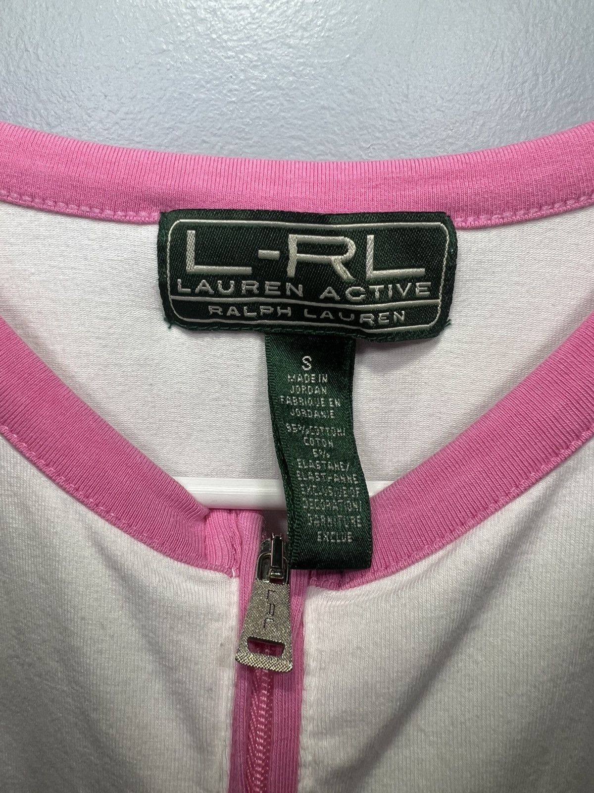 Lauren Ralph Lauren Lauren Ralph Lauren Active White & Pink Half Zip wms Sz S Size S / US 4 / IT 40 - 3 Thumbnail