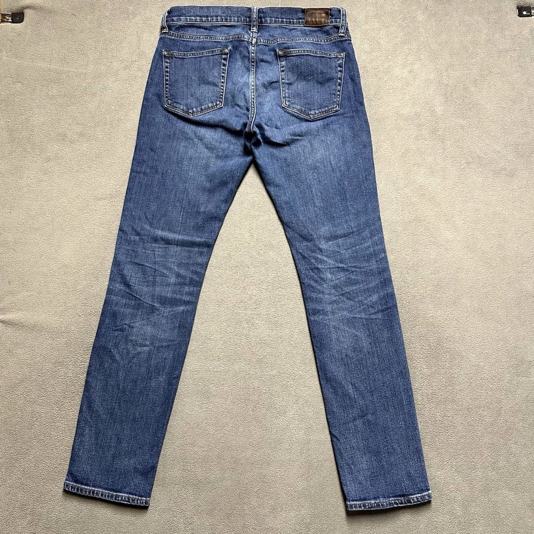J.Crew J Crew Jeans Mens 484 Slim Fit 30x32 (31x30.5) Blue Japanese Kurabo Denim GUC Size US 32 / EU 48 - 2 Thumbnail
