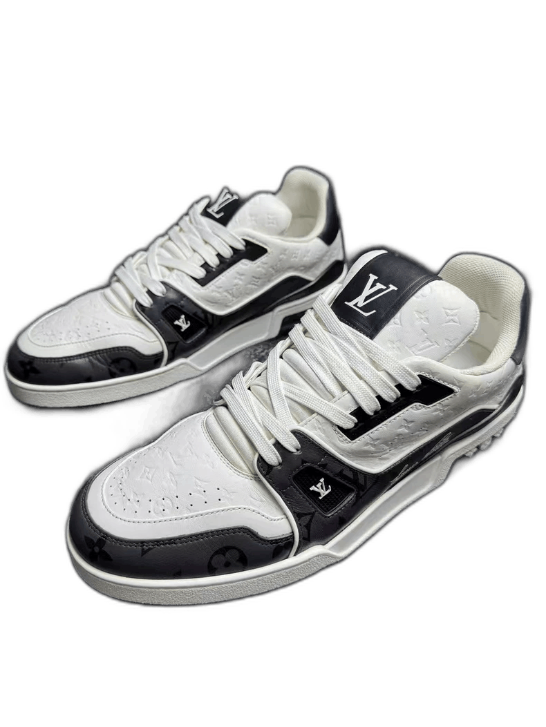 LV Trainer Black White Sneakers-2508