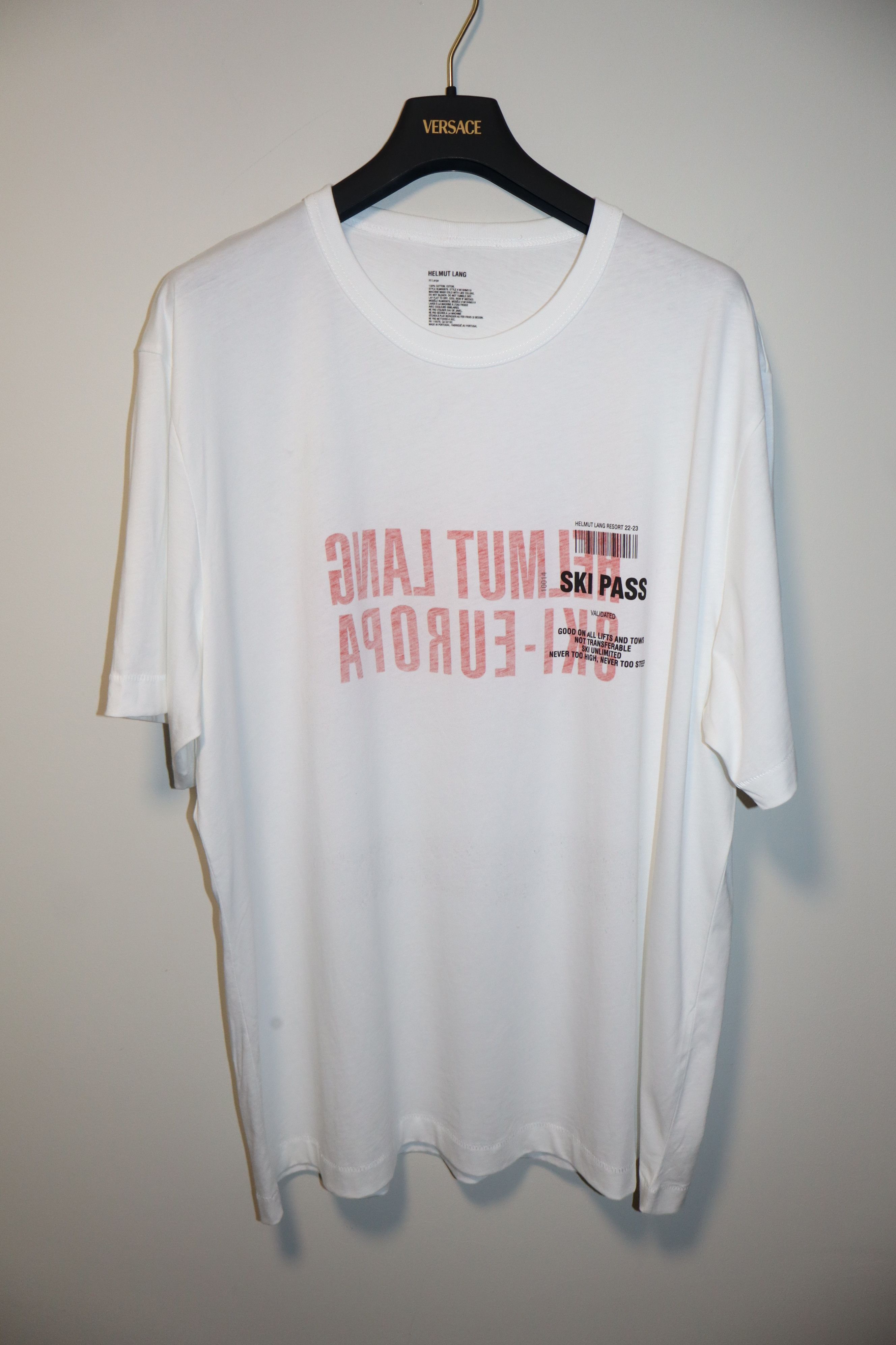 Helmut Lang Ski pass t-shirt Size US XXL / EU 58 / 5 - 1 Thumbnail
