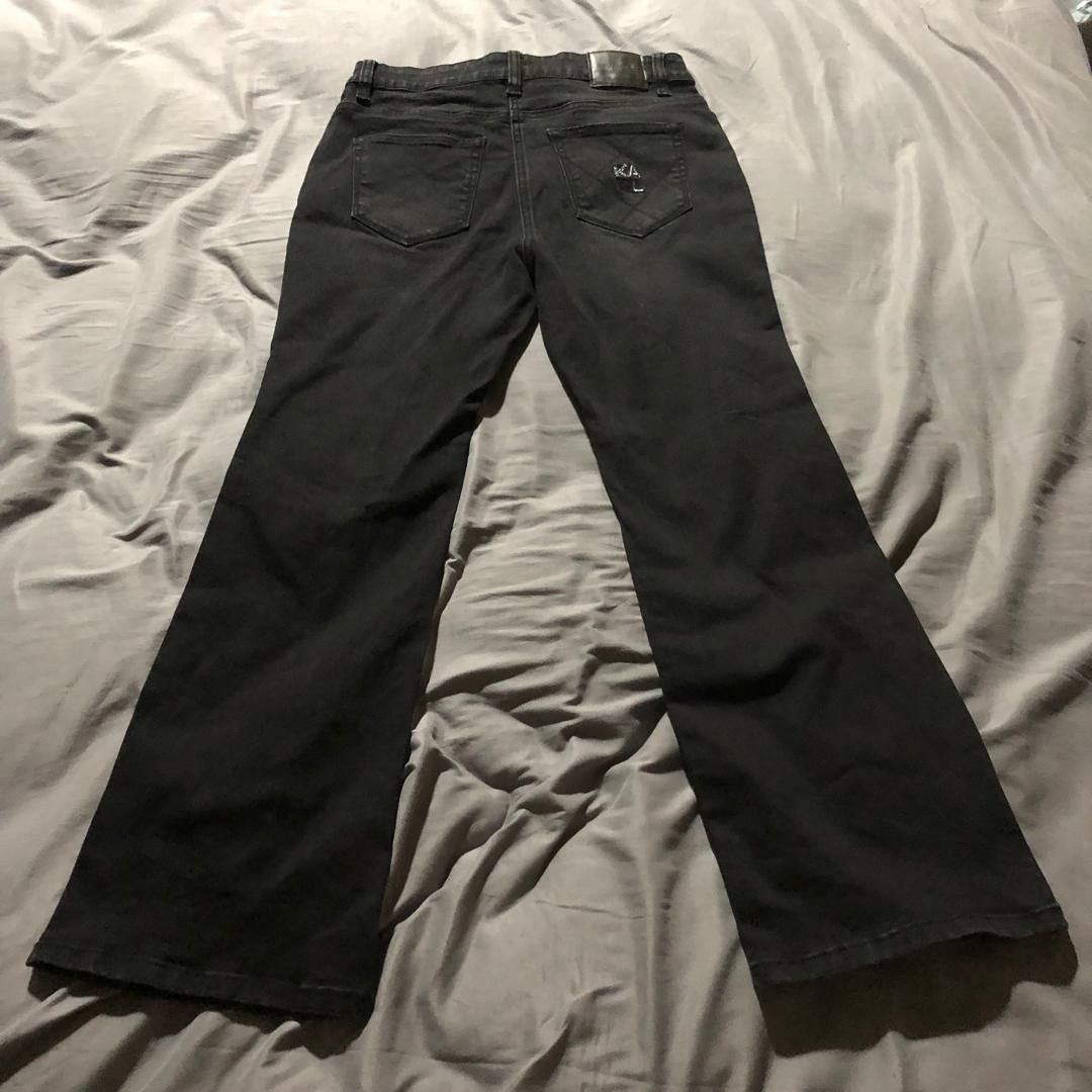 Karl Lagerfeld Karl Lagerfeld Paris Black Bootcut Denim Jeans W30 Size US 30 / EU 46 - 2 Thumbnail