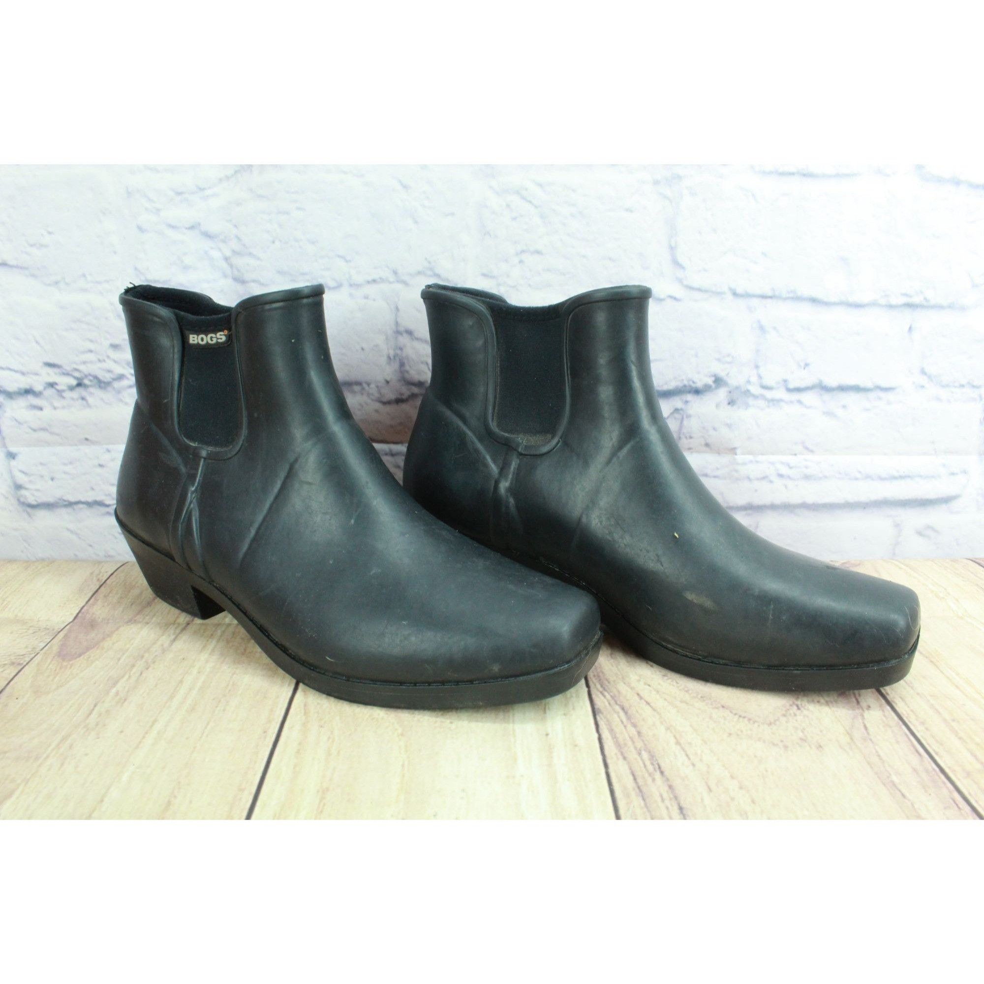 Other Bogs Valerie Women's Black Waterproof Chelsea Winter Boots Size US 9 / IT 39 - 3 Thumbnail