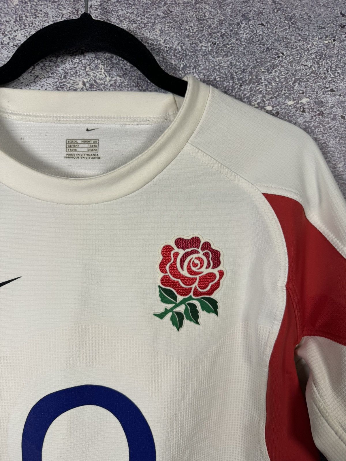 Nike × Vintage ENGLAND 2005 Home Rugby Shirt Nike Player Short Sleeve Mens Size US XL / EU 56 / 4 - 7 Thumbnail