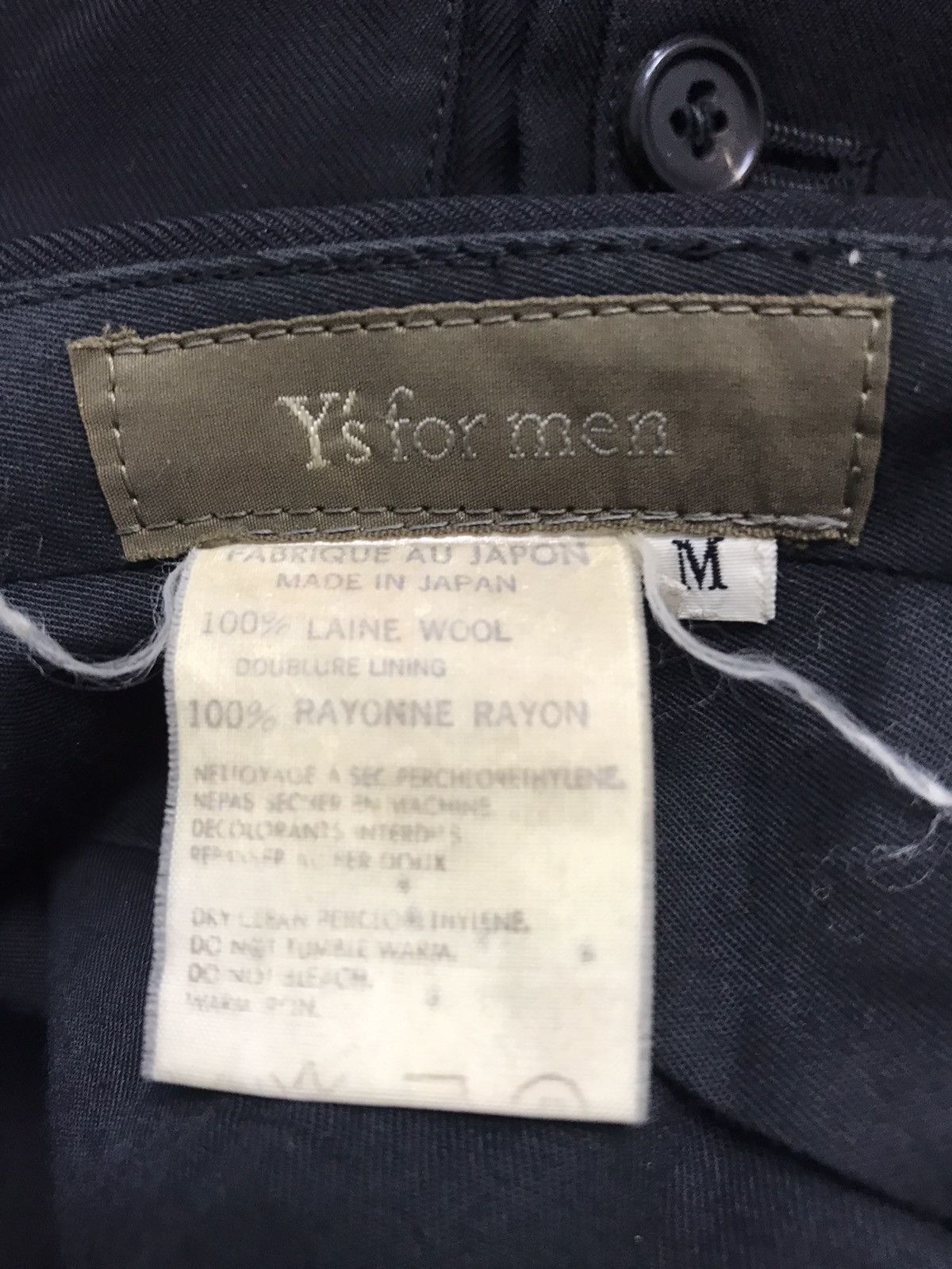 Y's for Men × Yohji Yamamoto Vintage Yohji Yamamoto Ys For Men Black Baggy Pant Size US 28 / EU 44 - 10 Thumbnail