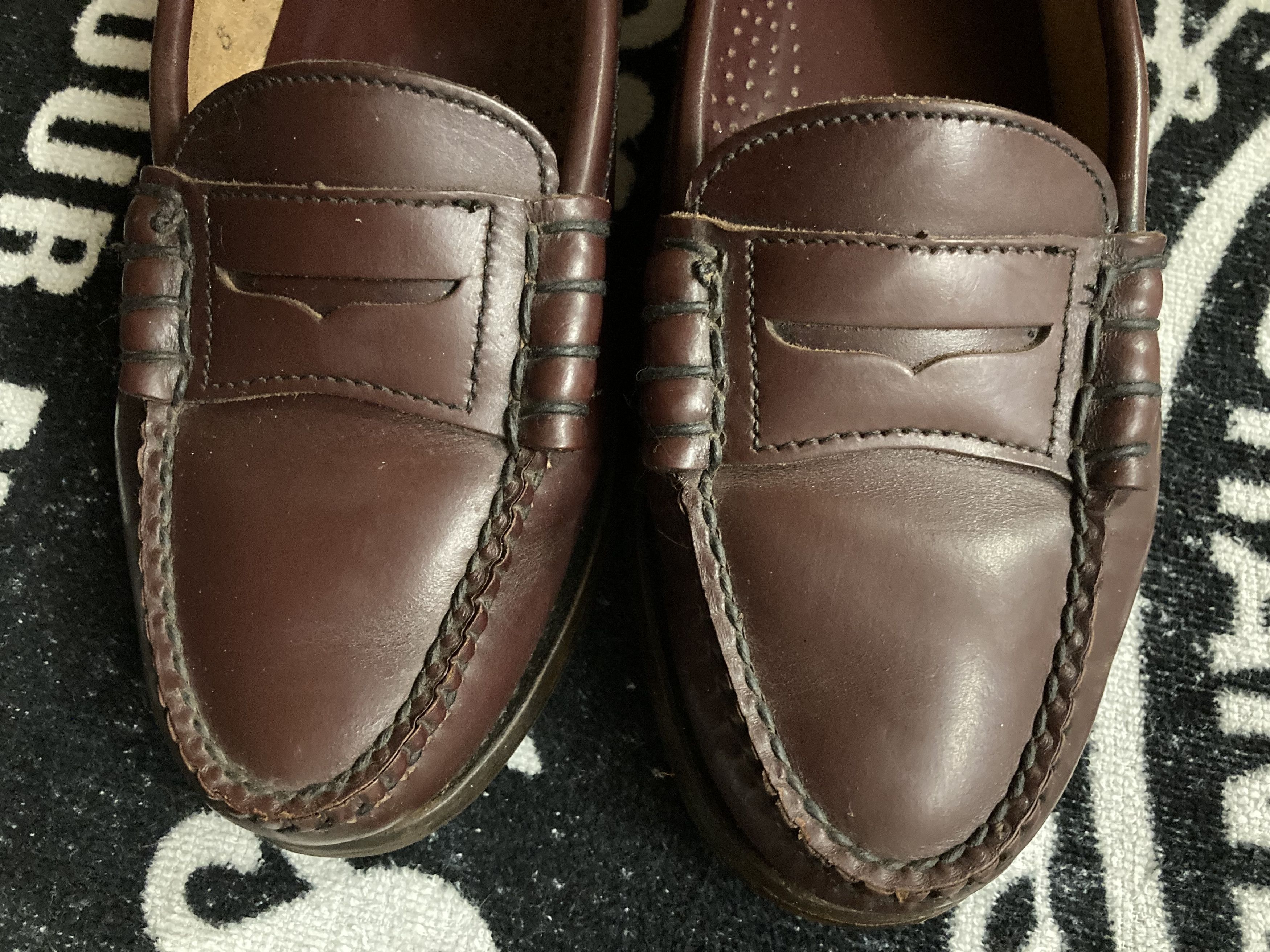 Timberland × Vintage Rare Vintage Timberland Penny Loafers Shoes Burgundy Red, Size US 8 / IT 38 - 3 Thumbnail
