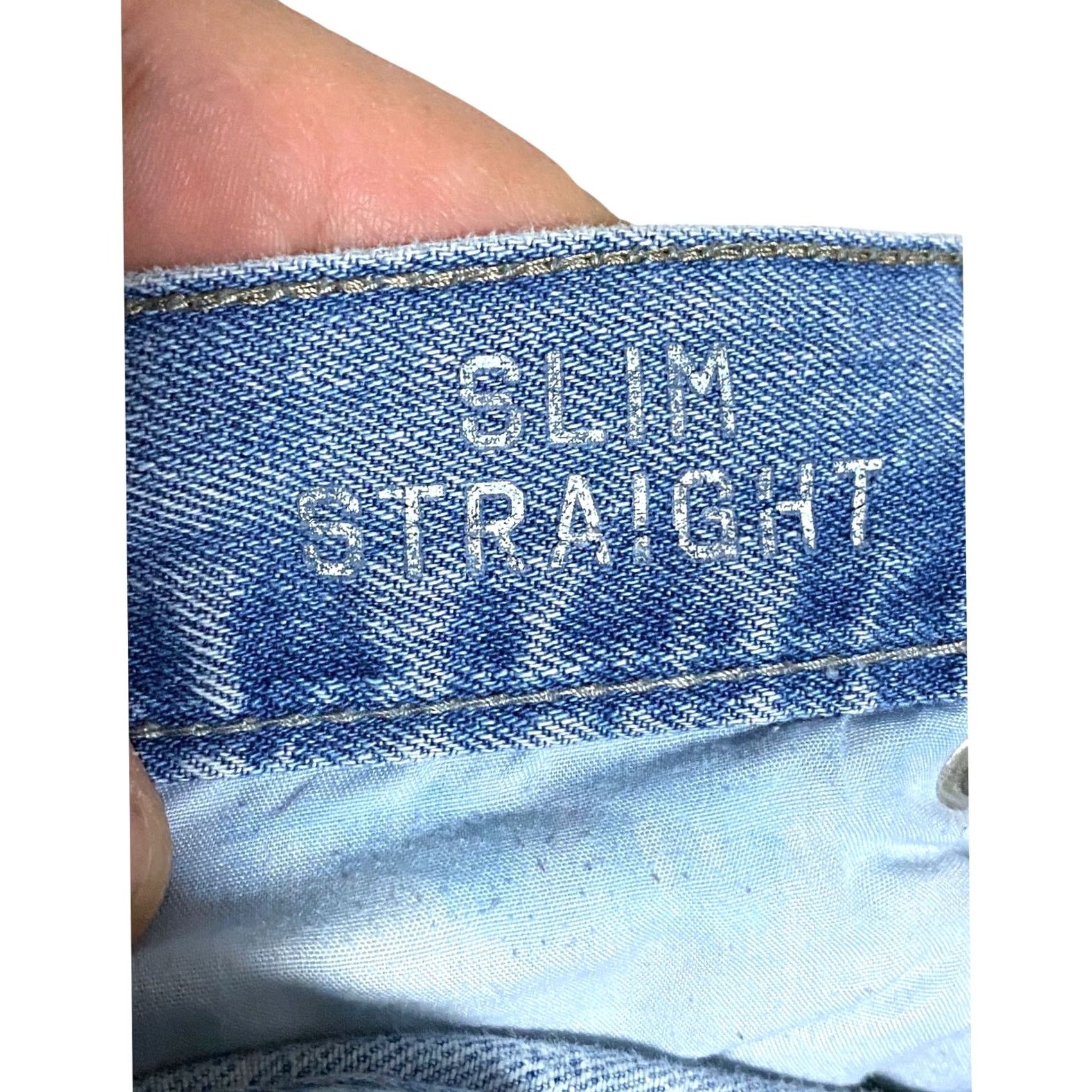 Aeropostale Aeropostale Jeans Slim Straight Leg Light Wash Distressed Mid Rise Mens 30x30 Size US 30 / EU 46 - 7 Thumbnail