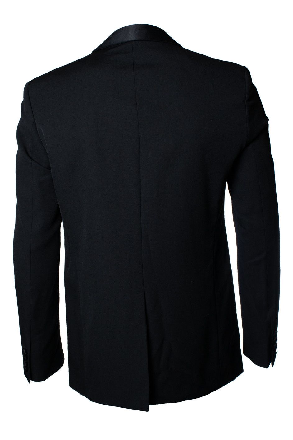 Saint Laurent Paris Saint Laurent, black tuxedo jacket with satin revert Size 52R - 2 Thumbnail
