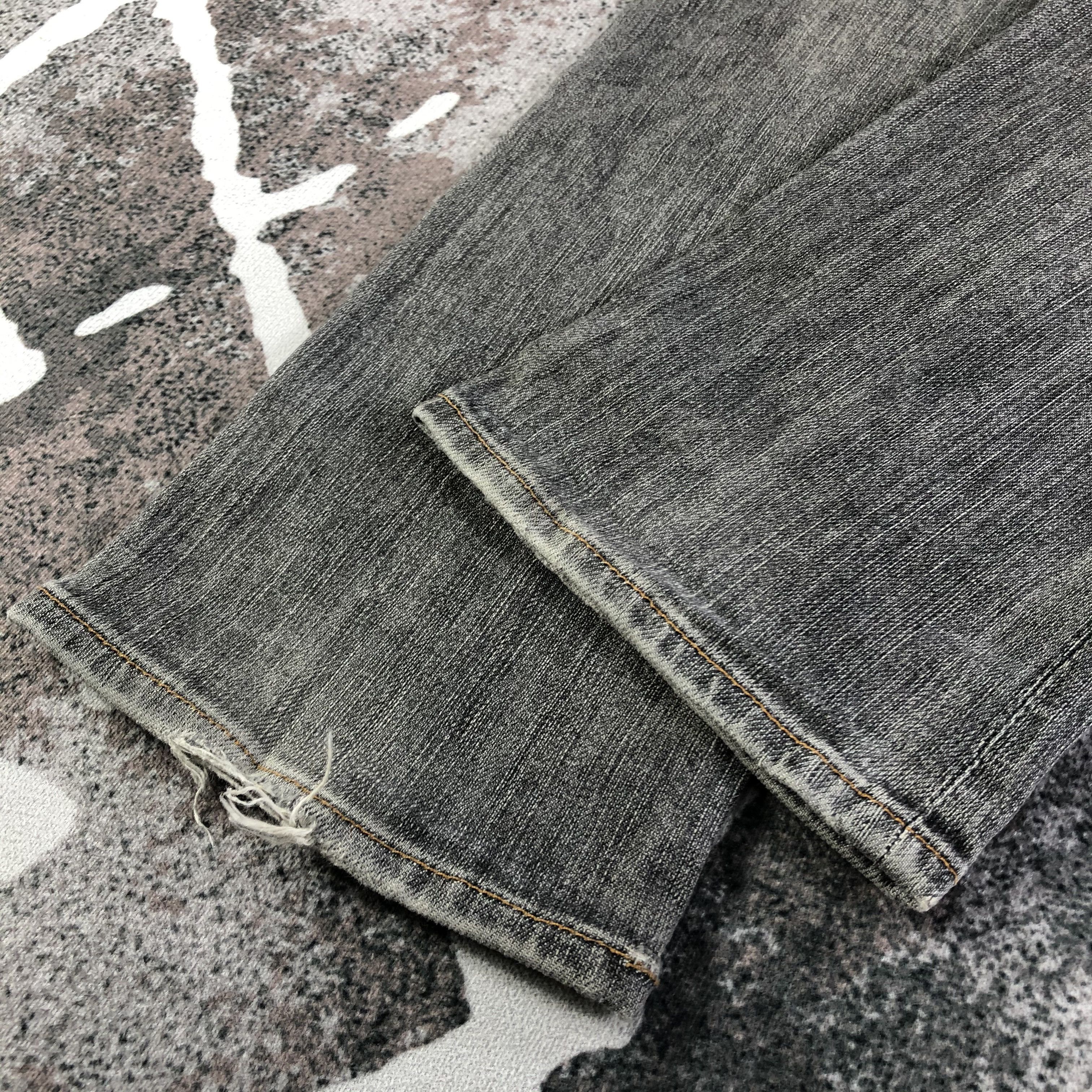 Japanese Brand Back Number Faded Black Selvedge Jeans KJ2107 Size US 29 - 6 Thumbnail