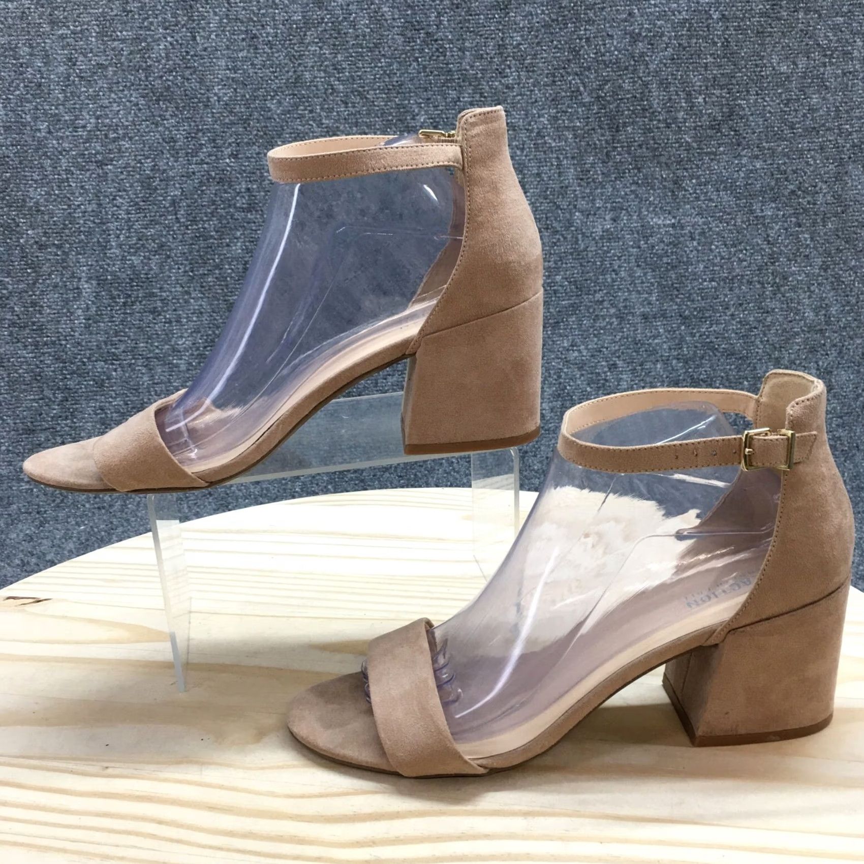 Kenneth Cole Kenneth Cole Reaction Sandals Womens 10 Holly Ankle Strap Brown Open Toe Block Heel Sandal Size US 10 / IT 40 - 3 Thumbnail