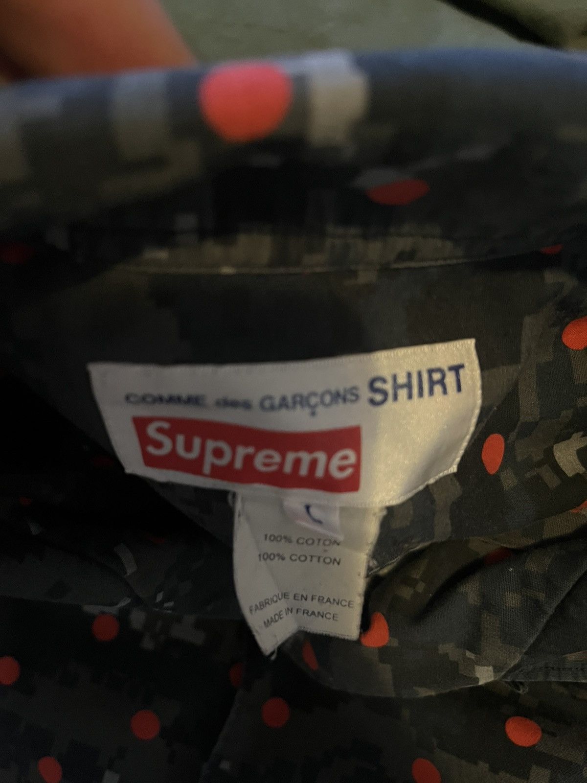 Comme des Garcons SHIRT Supreme CdG Shirt Digital Camo Navy Collar M Size US L / EU 52-54 / 3 - 4 Thumbnail