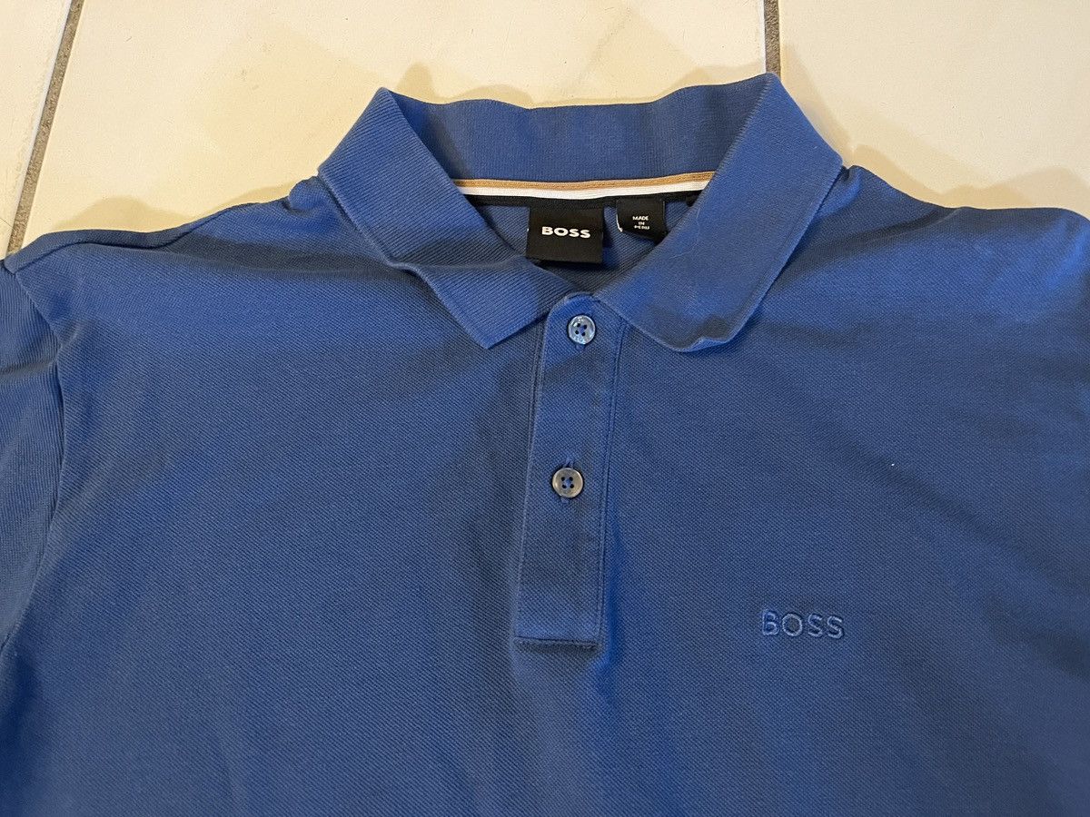 Hugo Boss Hugo Boss Short Sleeve Polo Shirt Men's Large Blue Designer Size US L / EU 52-54 / 3 - 2 Thumbnail