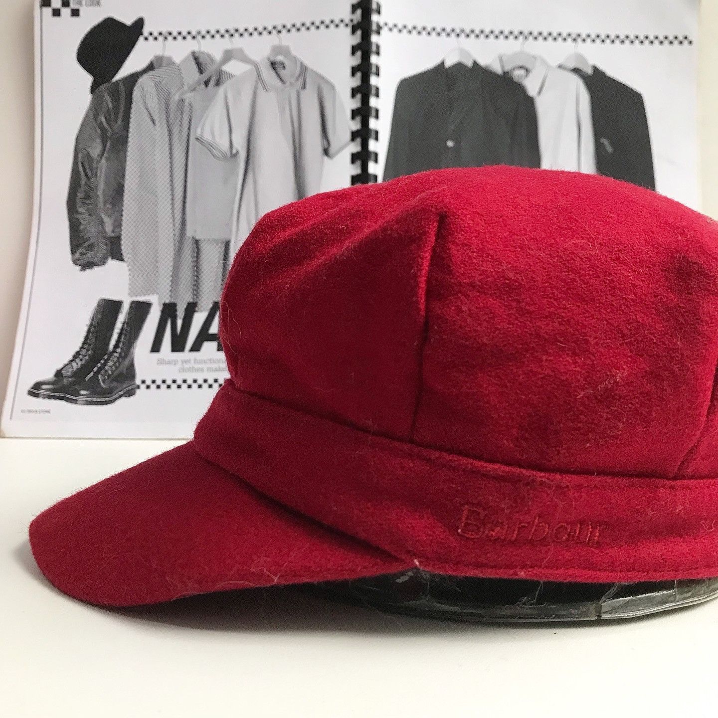 Barbour Vintage Barbour bothal bakerboy in Red Patrol Cap Size S Size ONE SIZE - 1 Thumbnail