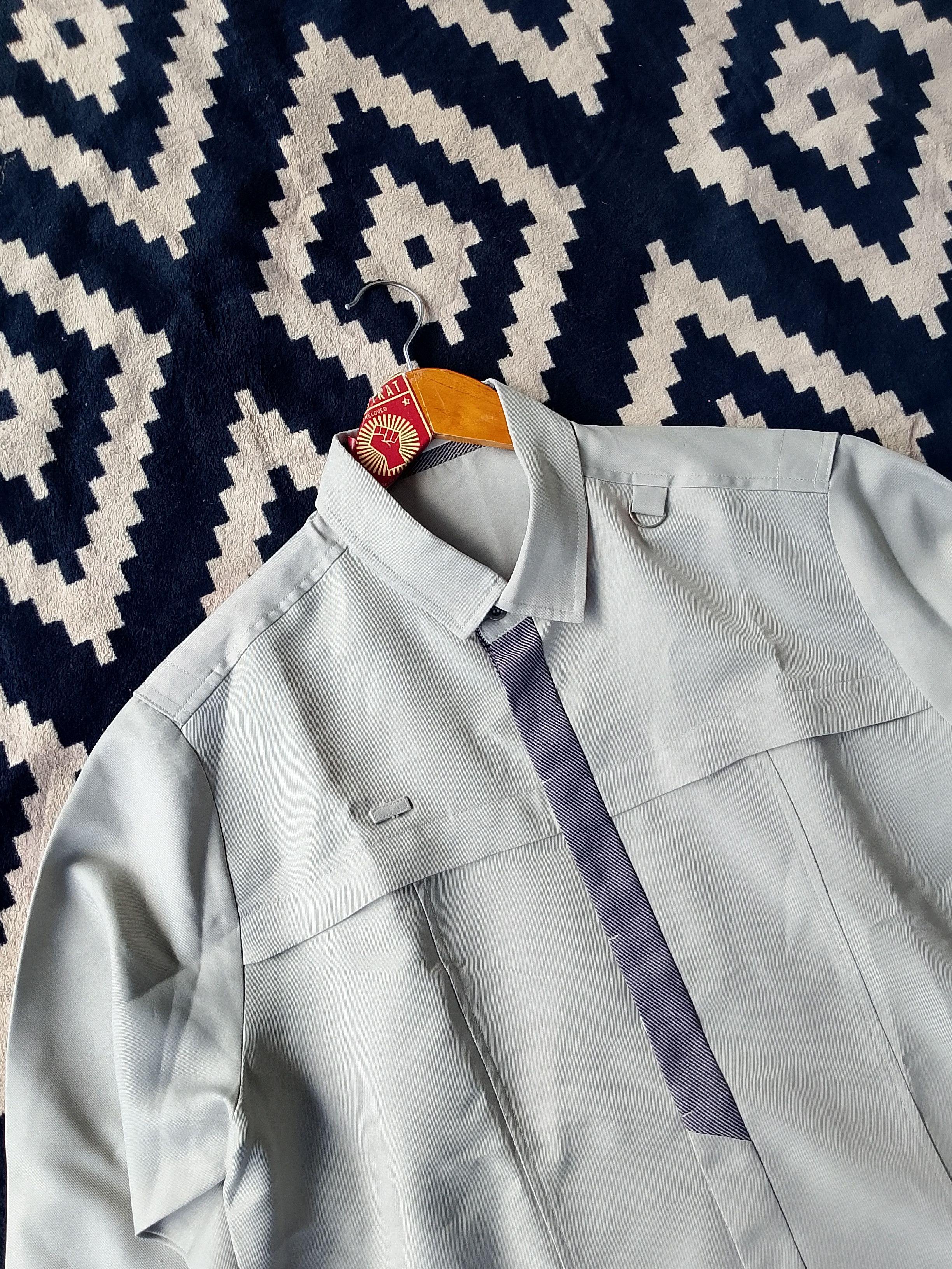 Other Vintage Chin Bee Collar Shirt Clean Tech Aesthetic Workwear Size US XL / EU 56 / 4 - 3 Thumbnail