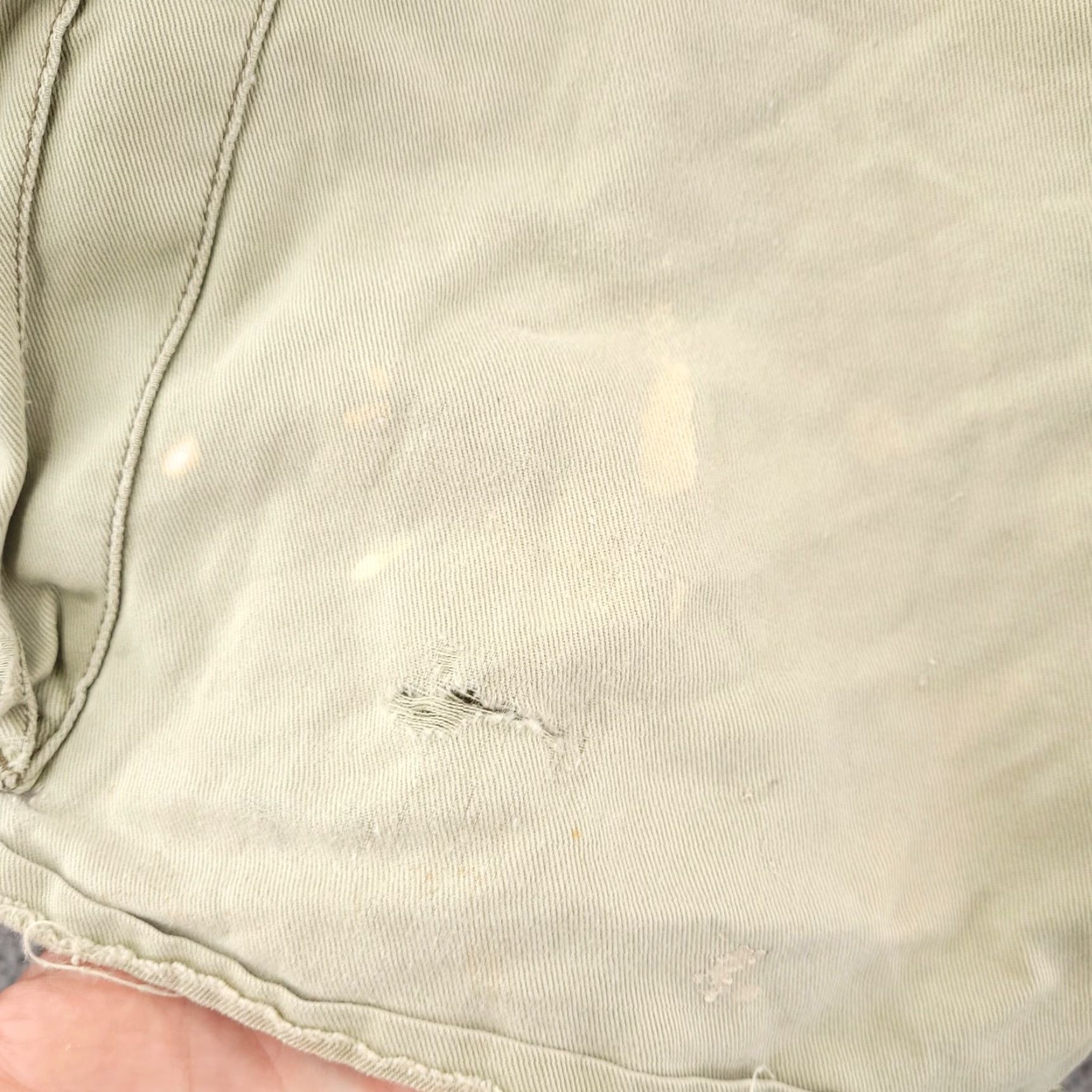 Polo Ralph Lauren VINTAGE Polo Ralph Lauren Cargo Shorts Mens 35 Mint Green Distressed Baggy Cotton Solid 90s Mens Size US S / EU 44-46 / 1 - 2 Thumbnail