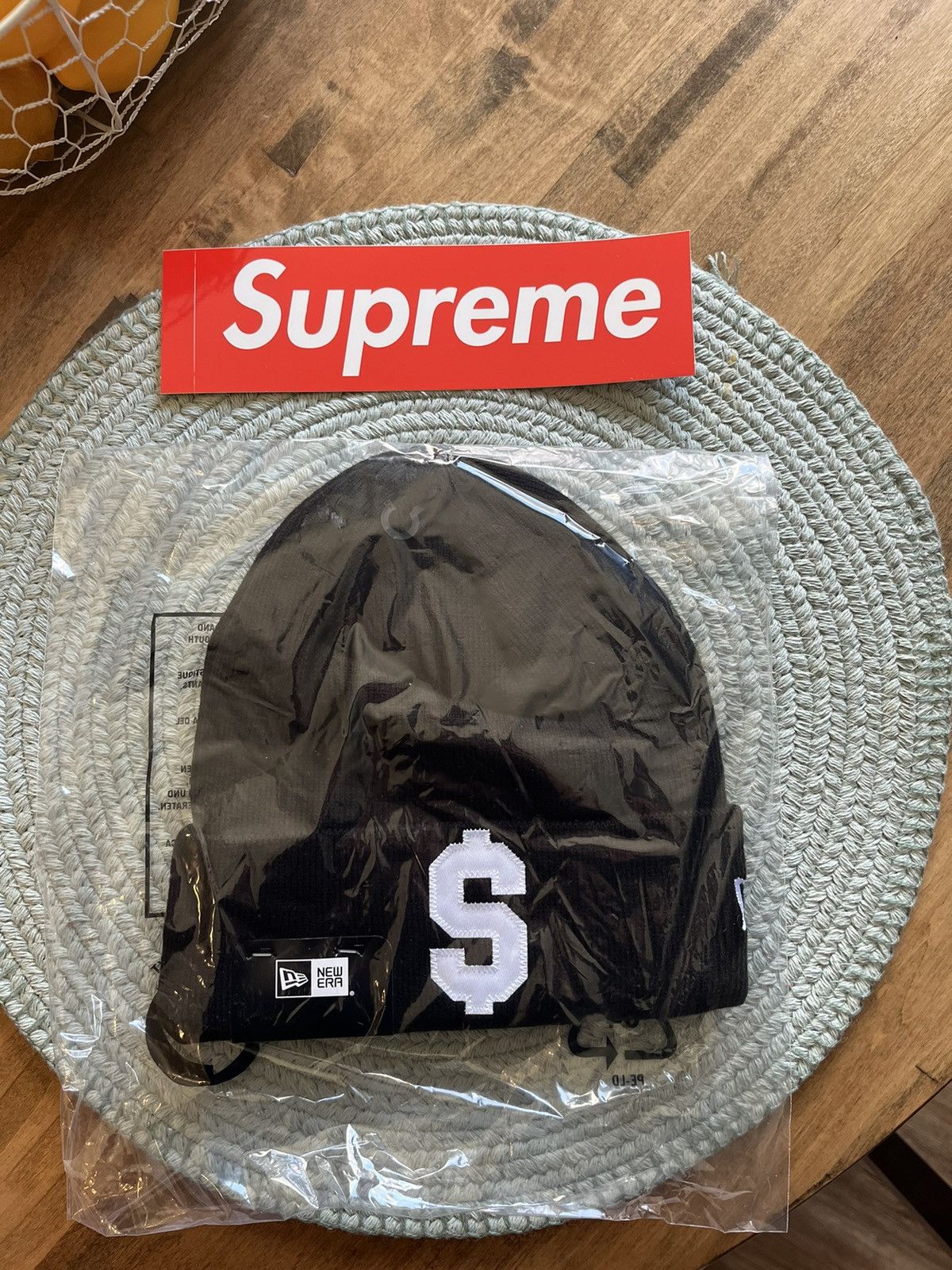 Pre-owned Supreme $ Logo Beanie In Black