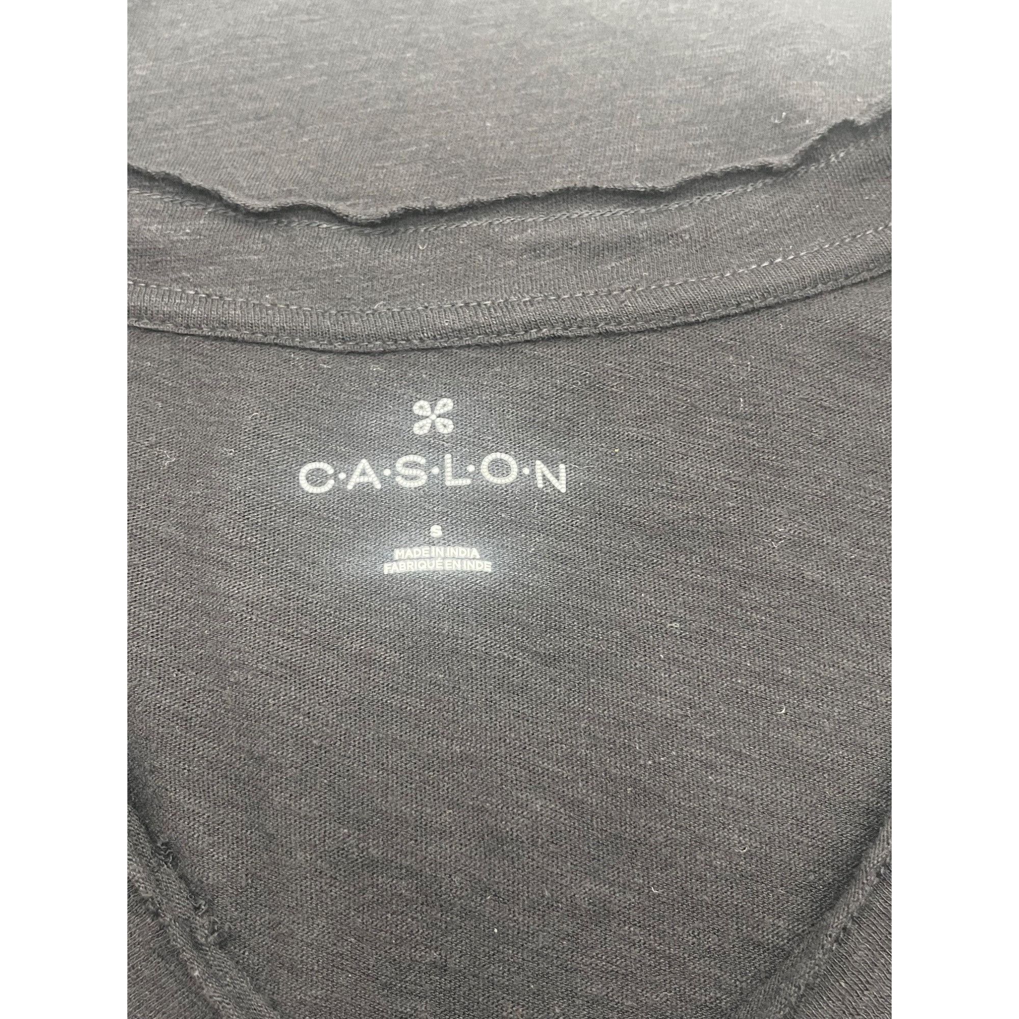 Other Caslon V-neck Raw Trim Pocket T-shirt, burnout black, Sz. S Size S / US 4 / IT 40 - 2 Thumbnail