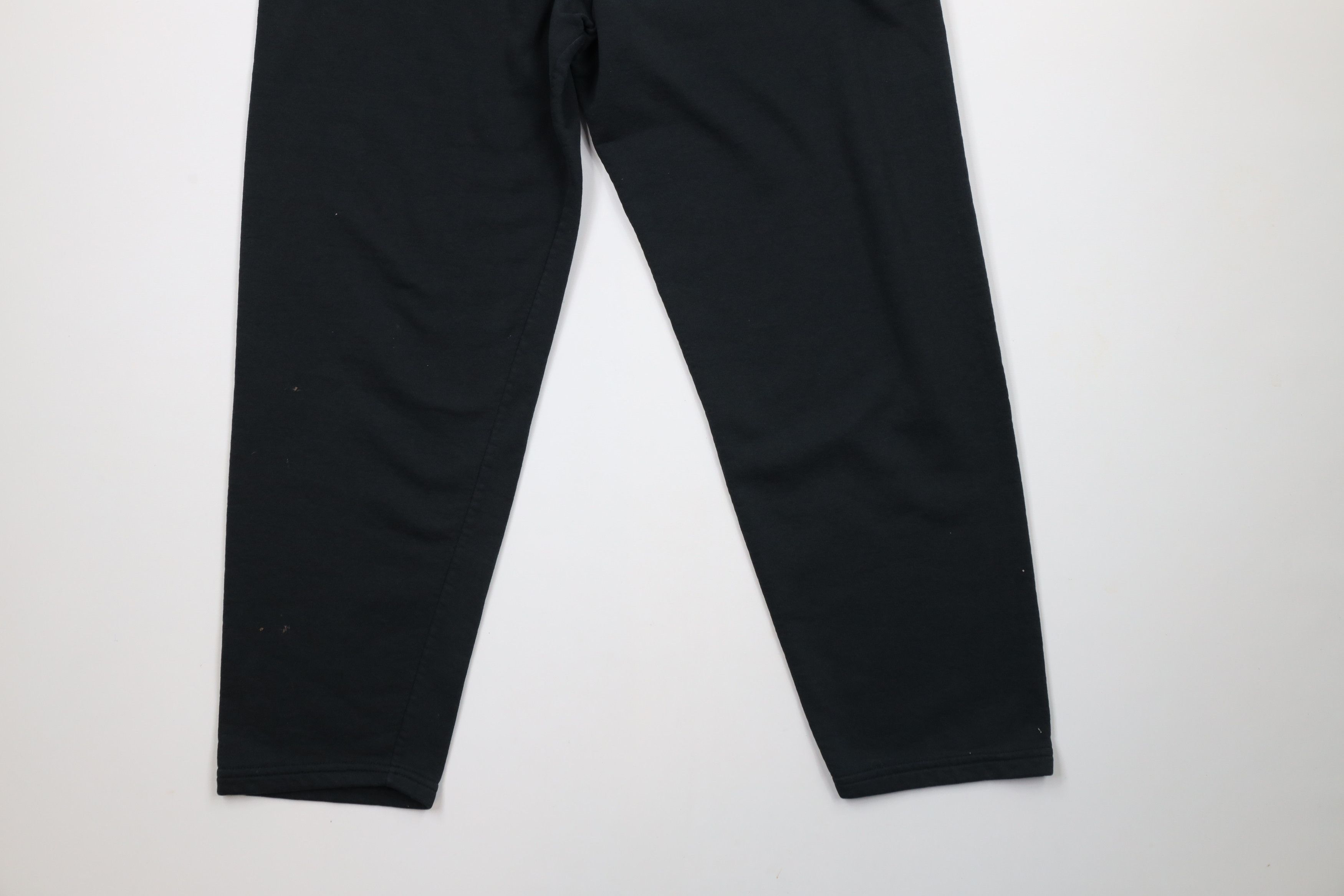 Vintage Vintage 90s Streetwear Blank Sweatpants Pants Black Size US 34 / EU 50 - 4 Thumbnail