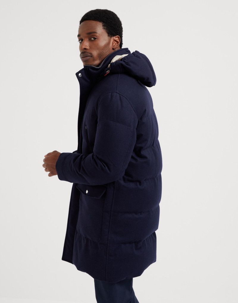 Brunello Cucinelli o1w1db10226 Wr Padded Jacket in Open Blue Size US S / EU 44-46 / 1 - 4 Thumbnail