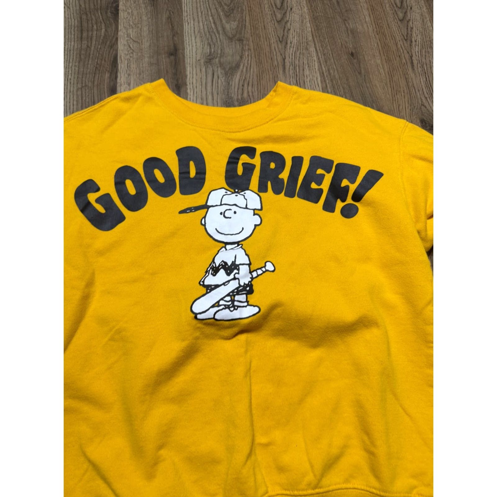 Peanuts VINTAGE Peanuts Sweater Womens Medium Yellow Black White Crewneck Pullover Size M / US 6-8 / IT 42-44 - 5 Thumbnail