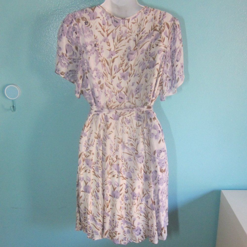 Chan Luu Chan Luu Purple Floral Wrap Dress Size M Size M / US 6-8 / IT 42-44 - 4 Thumbnail