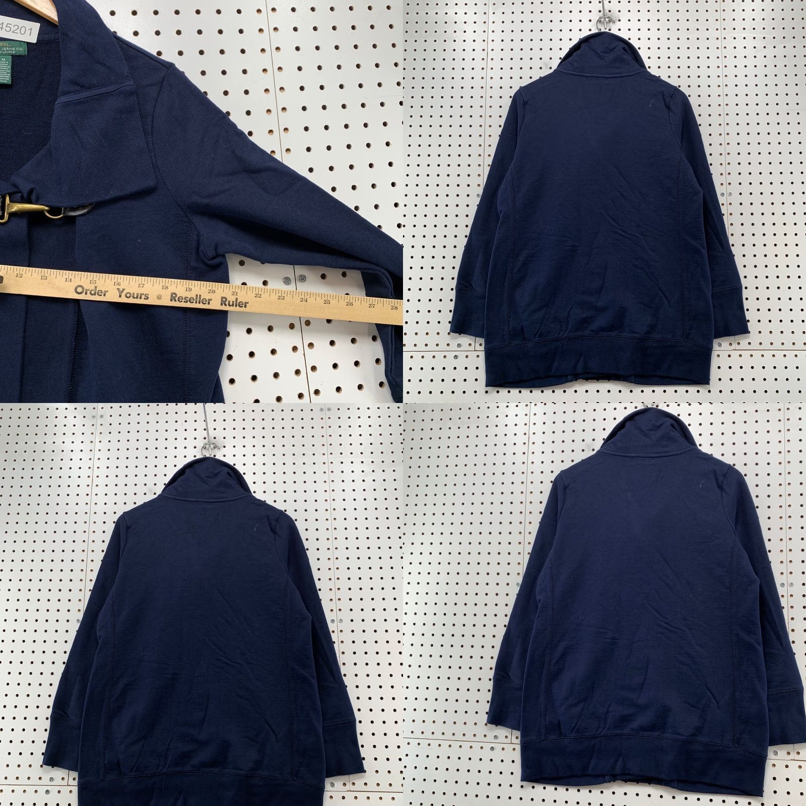 Ralph Lauren Lauren Ralph Lauren Cardigan Sweater Womens Medium Navy Blue Fireman Hook Size M / US 6-8 / IT 42-44 - 8 Thumbnail