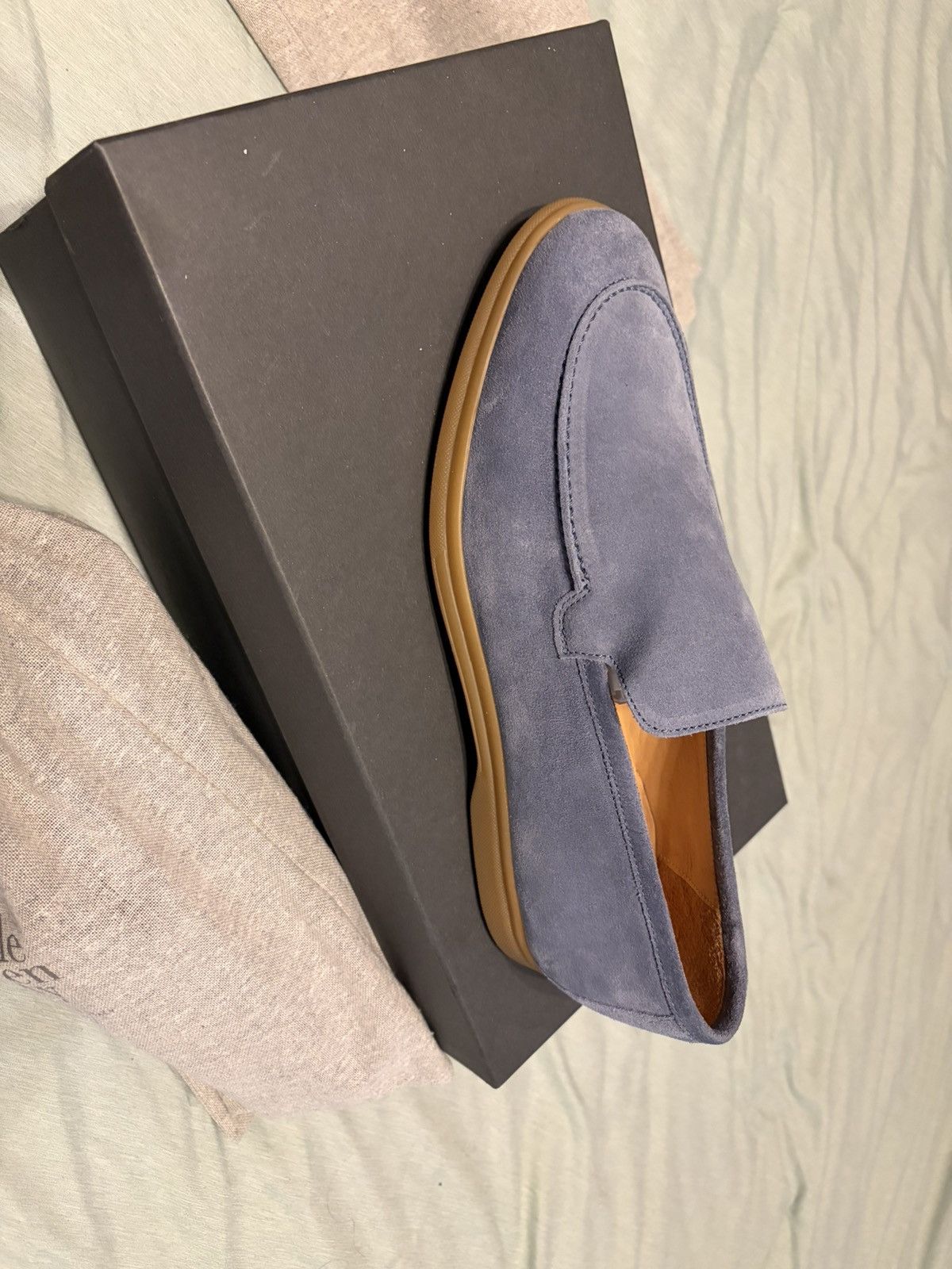 Eleventy Eleventy Blue Suede Mocassin Size US 8 / EU 41 - 4 Thumbnail