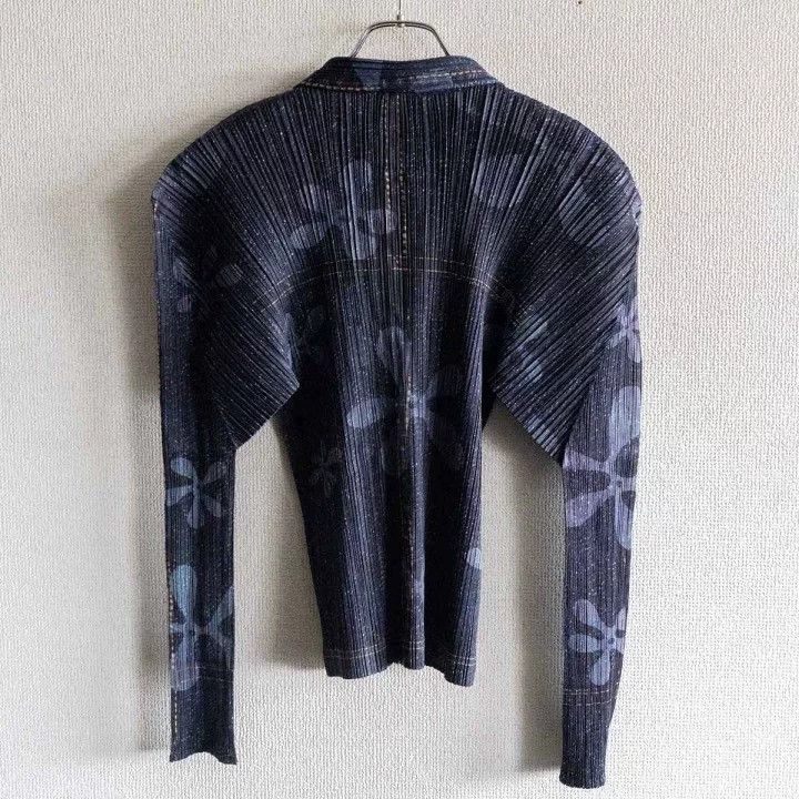 Issey Miyake issey miyake size:3 Denim printed pleated shirt Size XXS / US 00 / IT 34 - 3 Thumbnail
