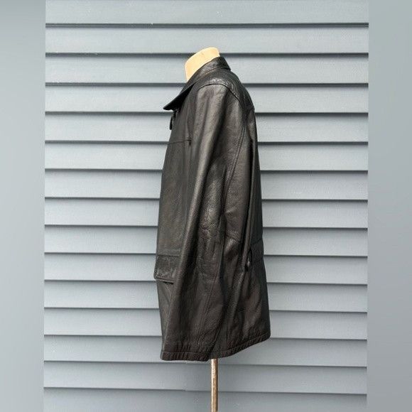 Wilsons Leather Vintage 90s Wilsons Leather M Julian Leather Car Coat Size US L / EU 52-54 / 3 - 3 Thumbnail