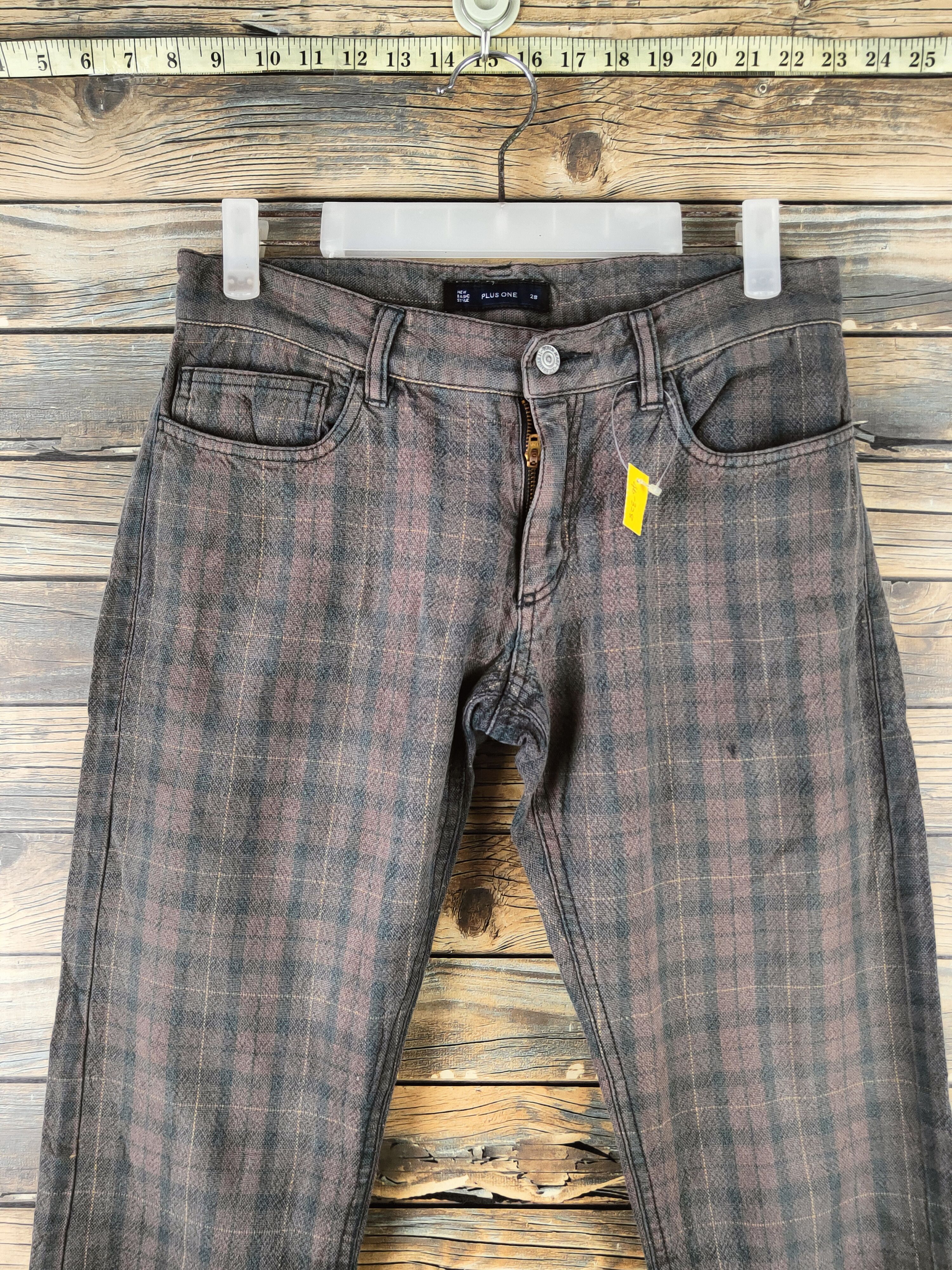 Plus One Clothing DL Plus One Brown Faded Multipocket Casual Pants #46-328 Size 28" / US 6 / IT 42 - 2 Thumbnail